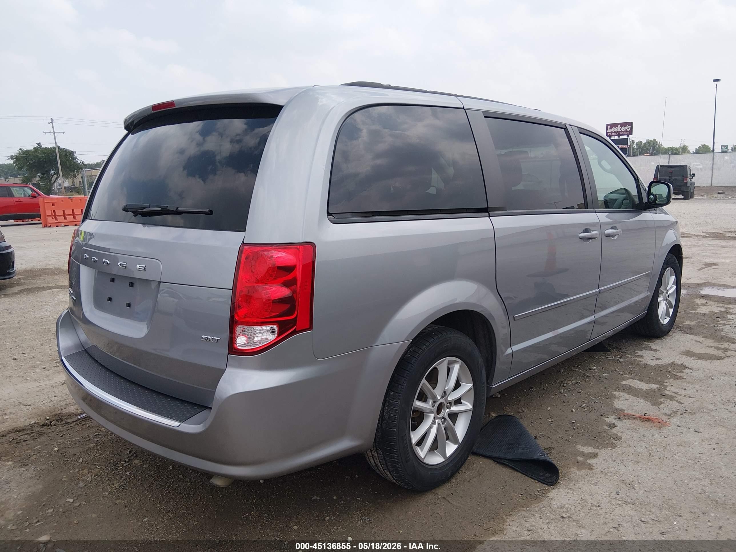 2015 Dodge Grand Caravan Sxt Gray vin: 2C4RDGCG5FR550774
