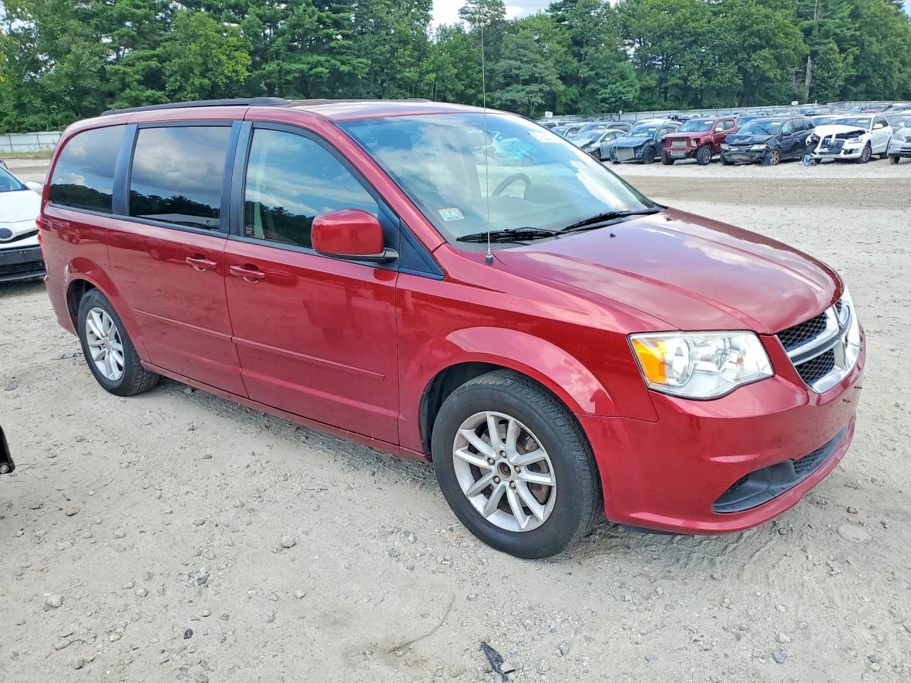 2015 Dodge Grand Caravan Sxt Red vin: 2C4RDGCG5FR591342