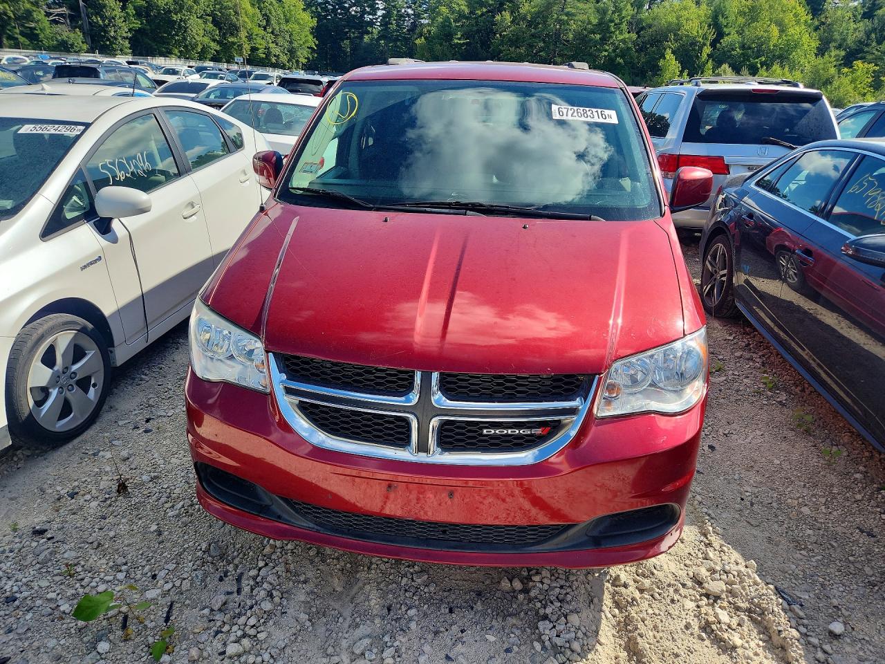 2015 Dodge Grand Caravan Sxt Red vin: 2C4RDGCG5FR591342