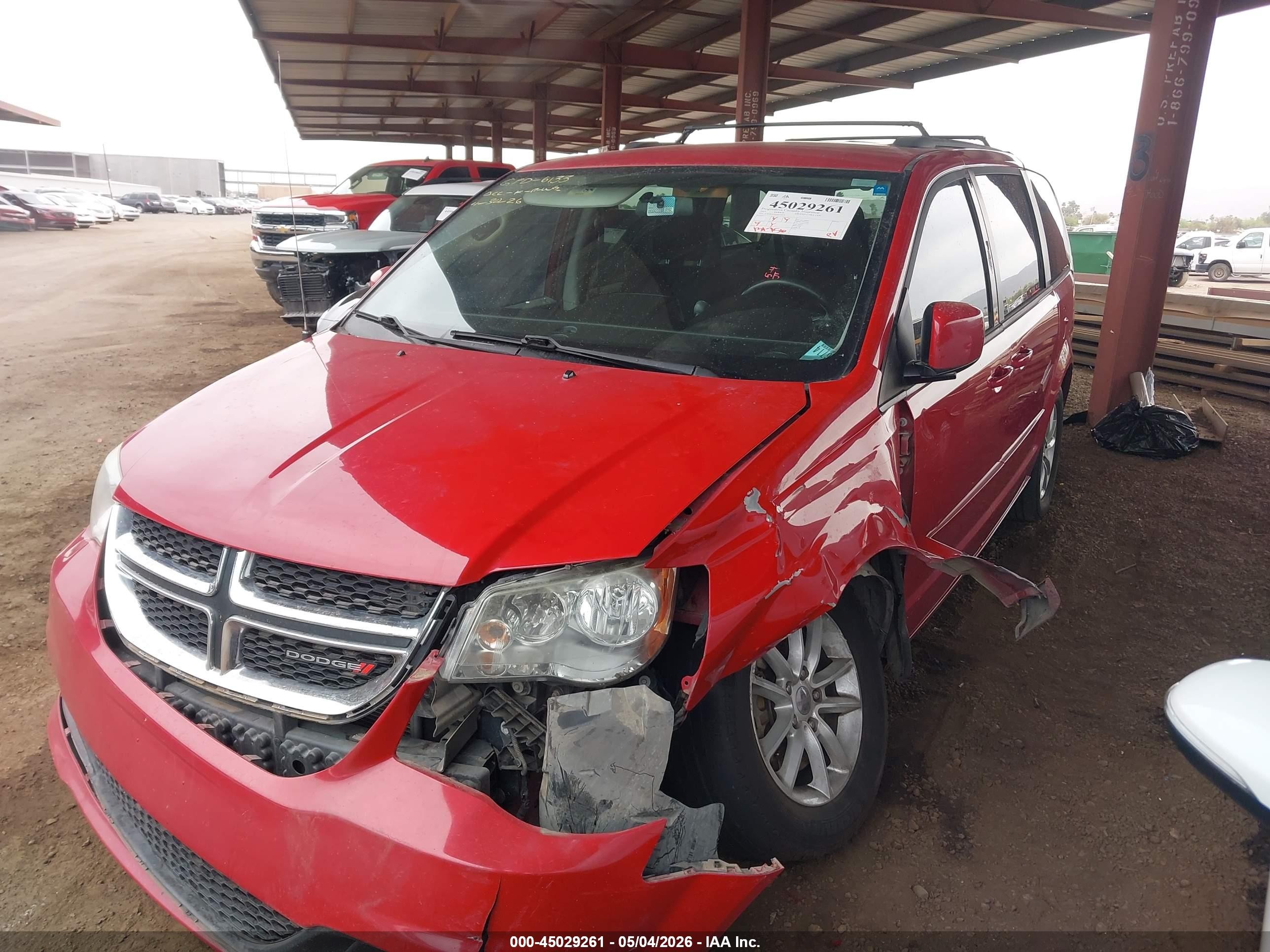 2015 Dodge Grand Caravan Sxt Red vin: 2C4RDGCG5FR744818