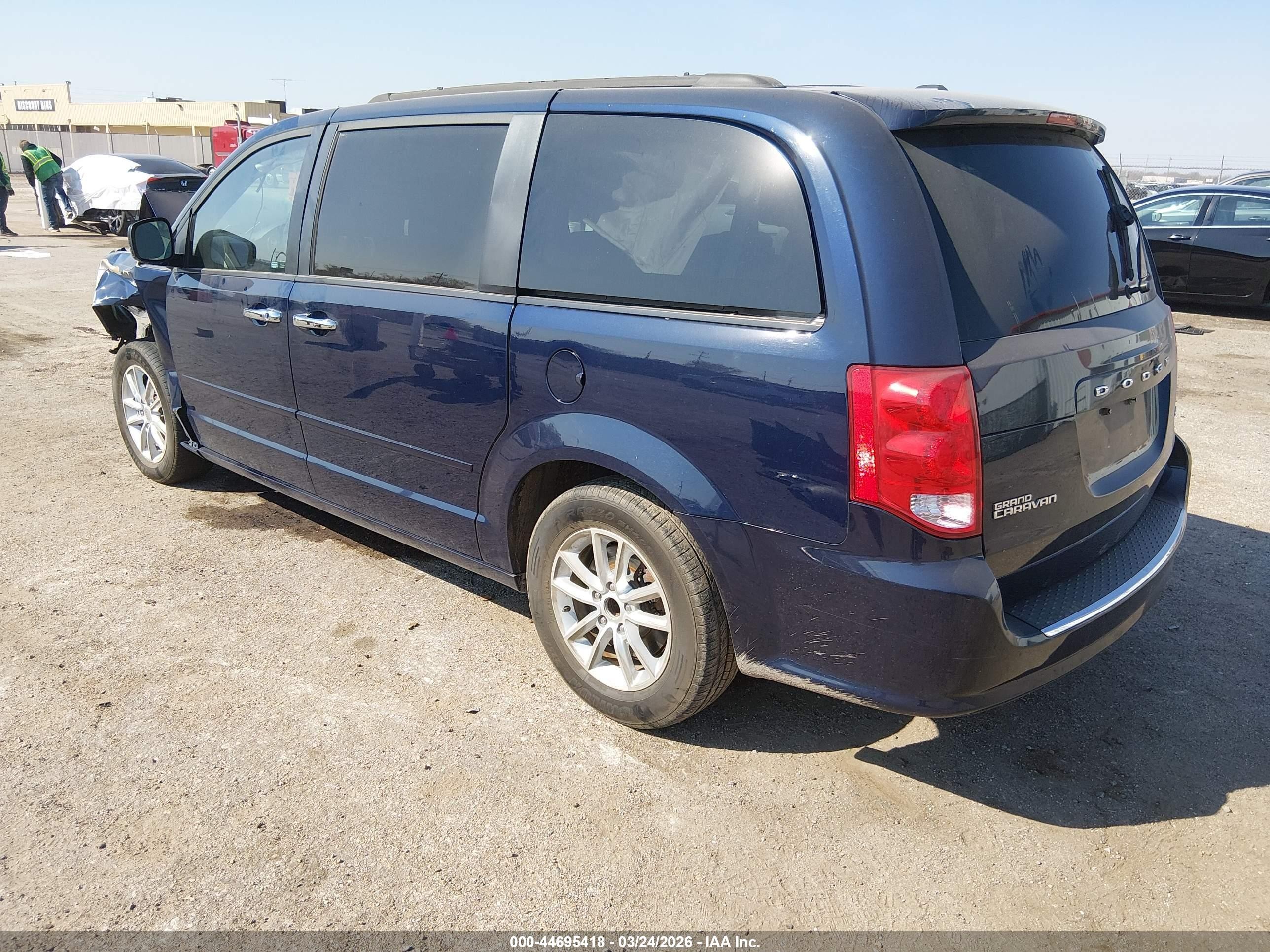 2015 Dodge Grand Caravan Sxt Синий vin: 2C4RDGCG5FR750568
