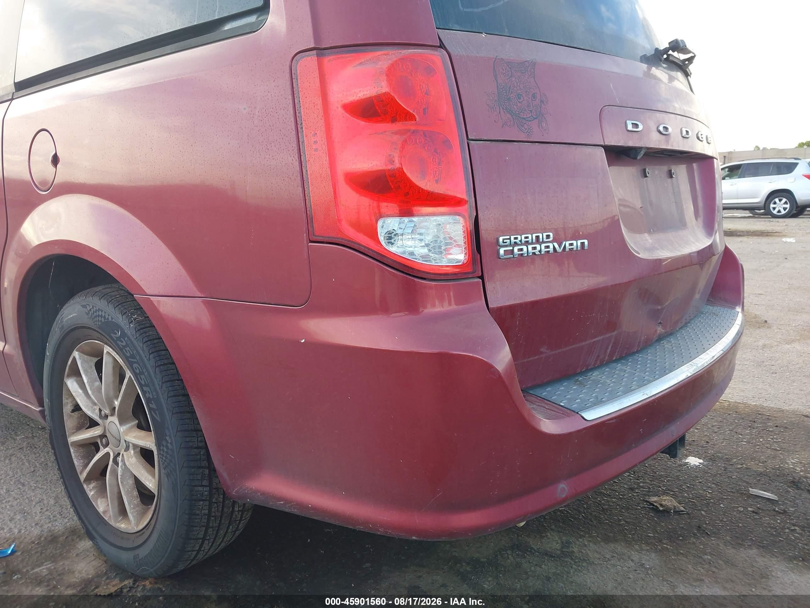 2016 Dodge Grand Caravan Sxt Burgundy vin: 2C4RDGCG5GR273643
