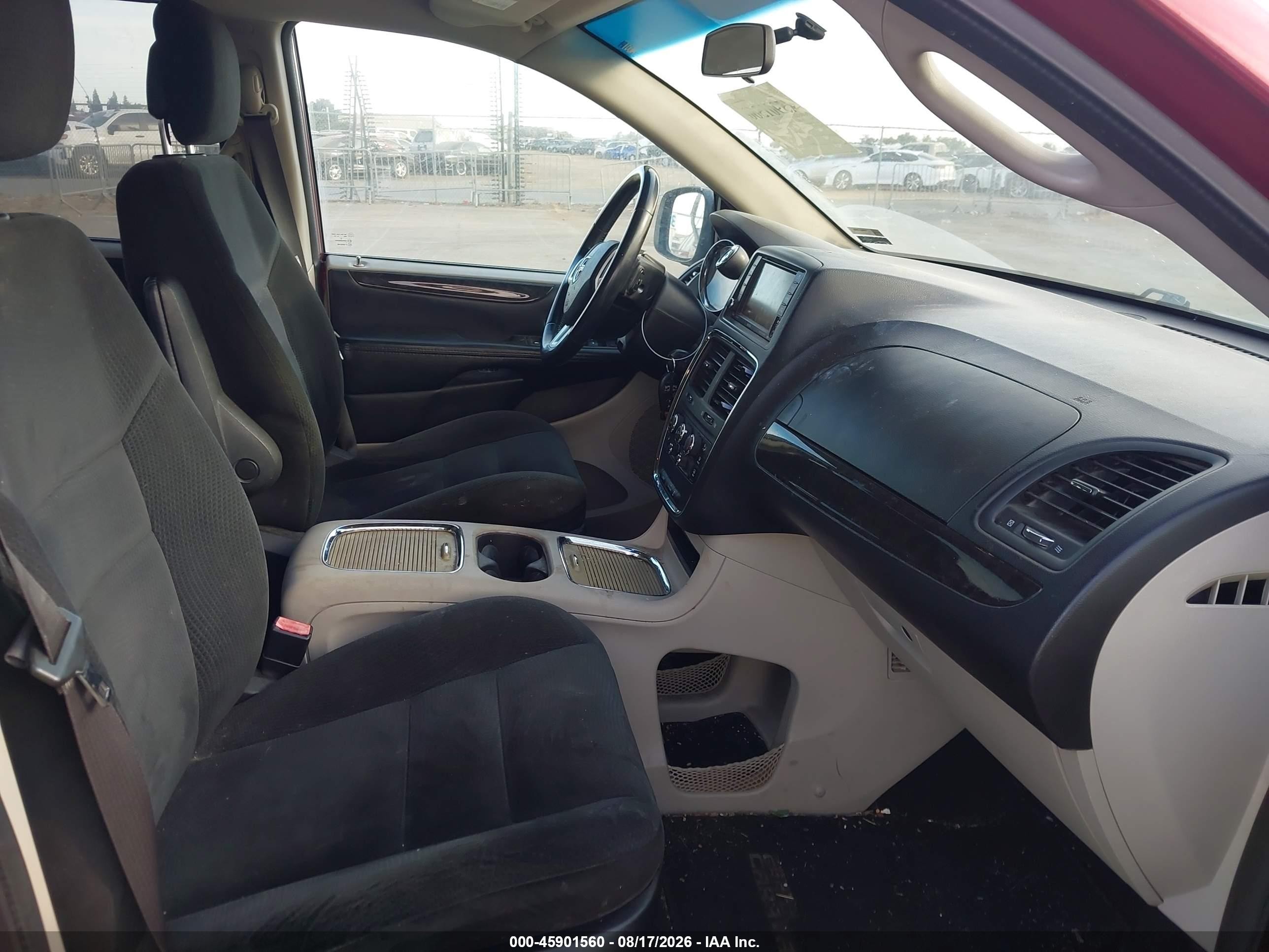 2016 Dodge Grand Caravan Sxt Burgundy vin: 2C4RDGCG5GR273643