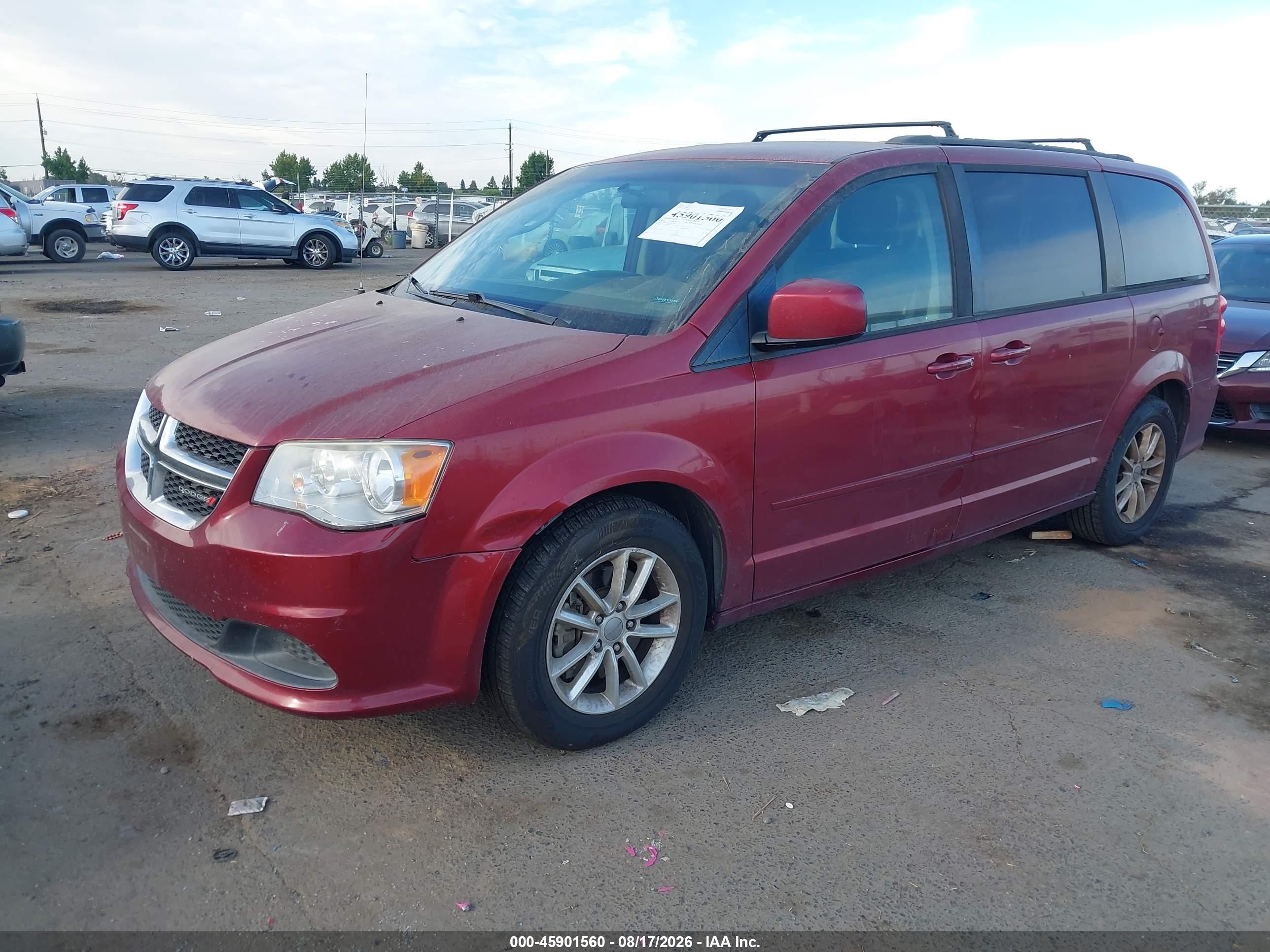 2016 Dodge Grand Caravan Sxt Burgundy vin: 2C4RDGCG5GR273643