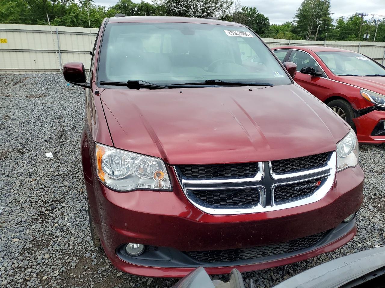 2019 Dodge Grand Caravan Sxt Maroon vin: 2C4RDGCG5KR663294
