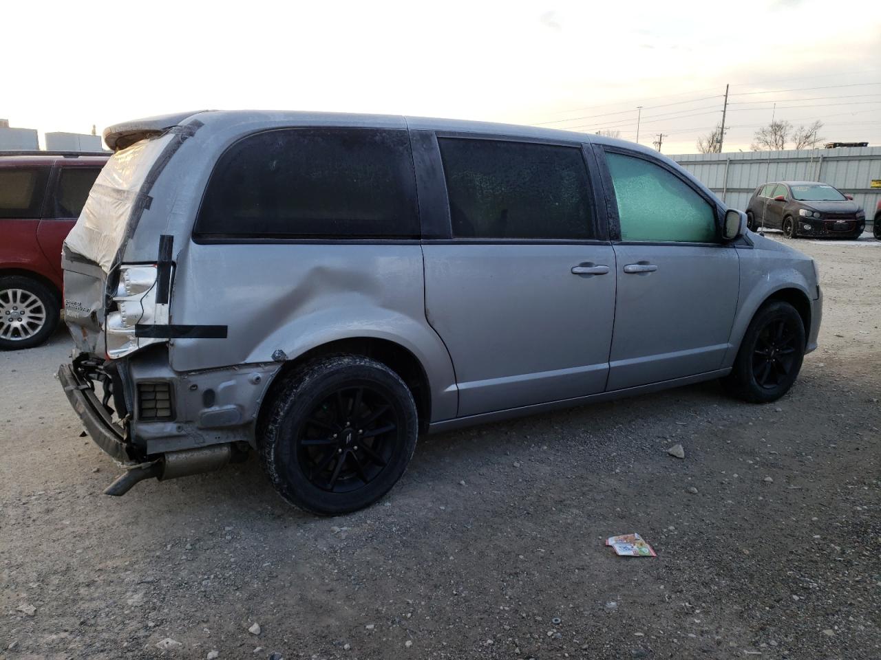 2019 Dodge Grand Caravan Sxt Silver vin: 2C4RDGCG5KR729472