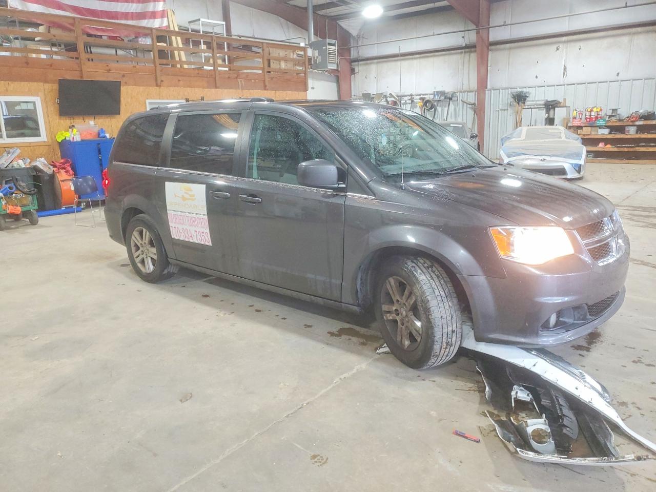 2019 Dodge Grand Caravan Sxt Угольный vin: 2C4RDGCG5KR772287