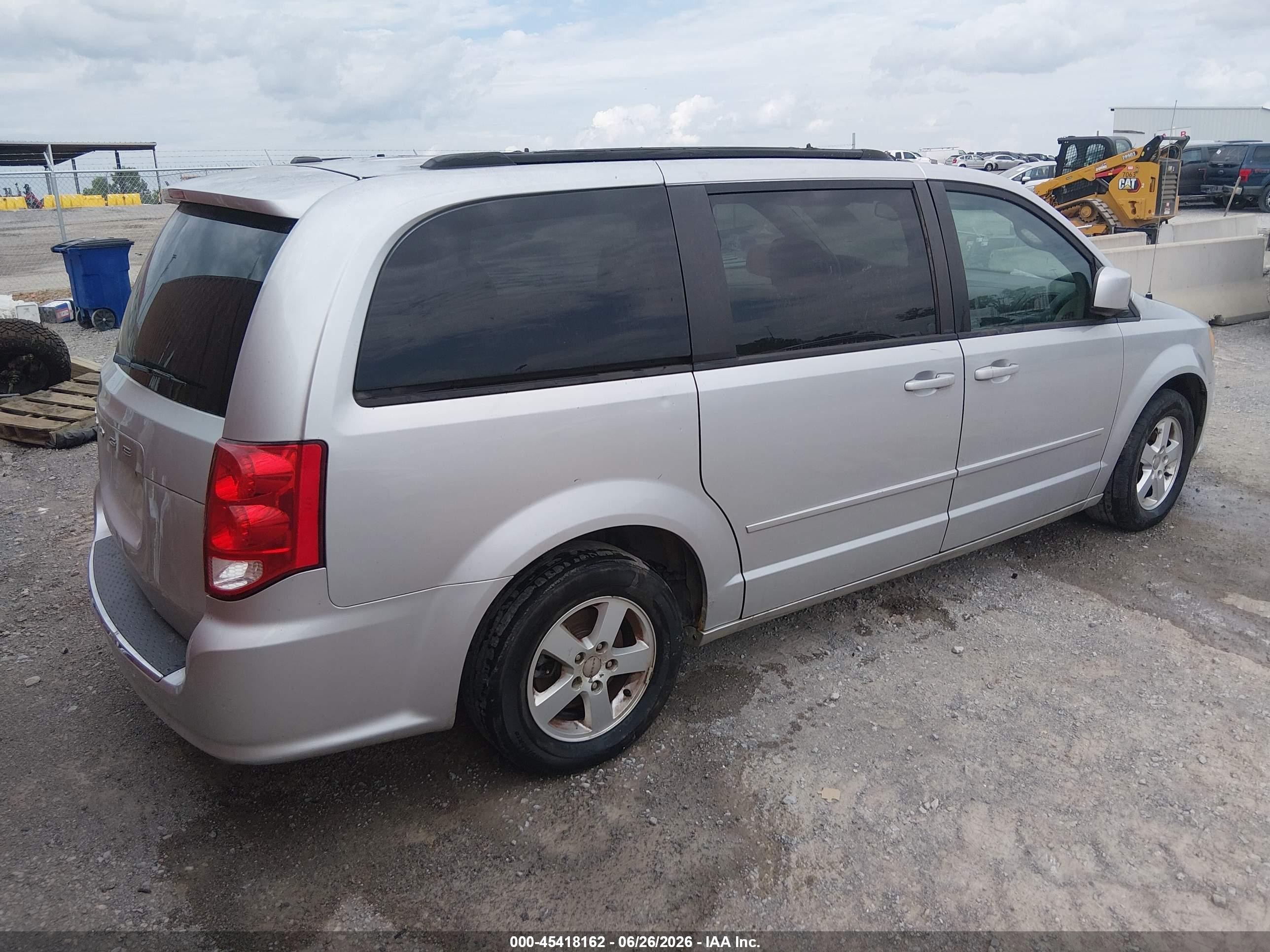 2012 Dodge Grand Caravan Sxt Gray vin: 2C4RDGCG6CR198199