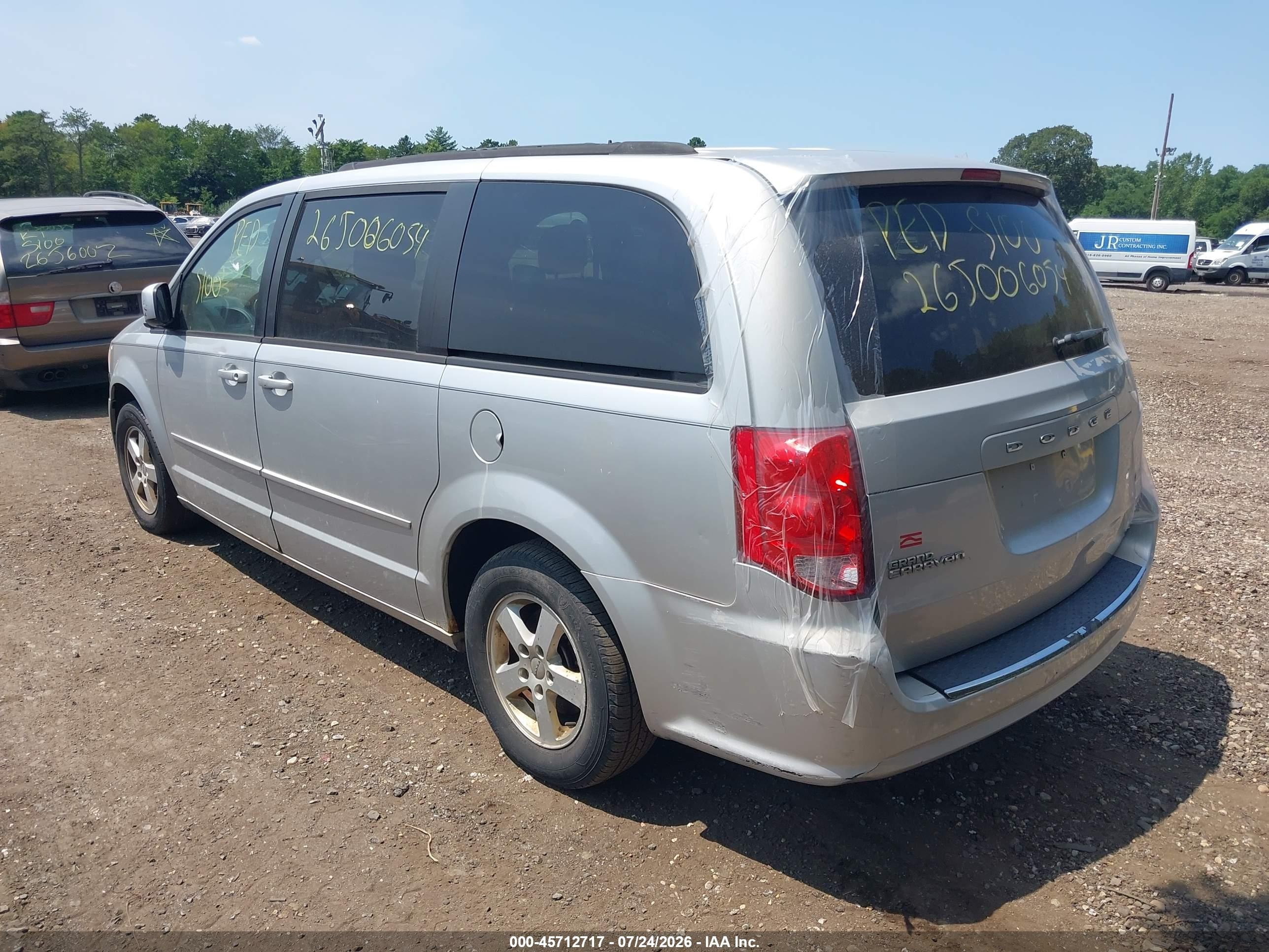 2012 Dodge Grand Caravan Sxt Серебряный vin: 2C4RDGCG6CR198624