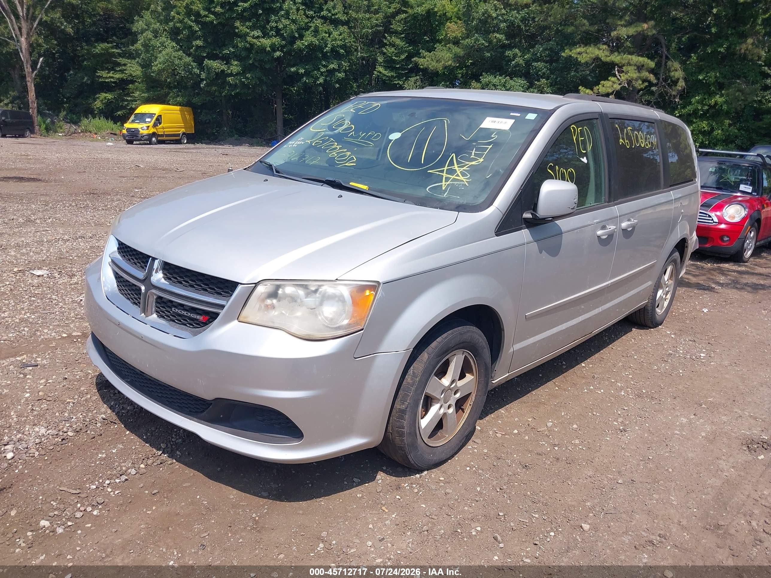 2012 Dodge Grand Caravan Sxt Серебряный vin: 2C4RDGCG6CR198624