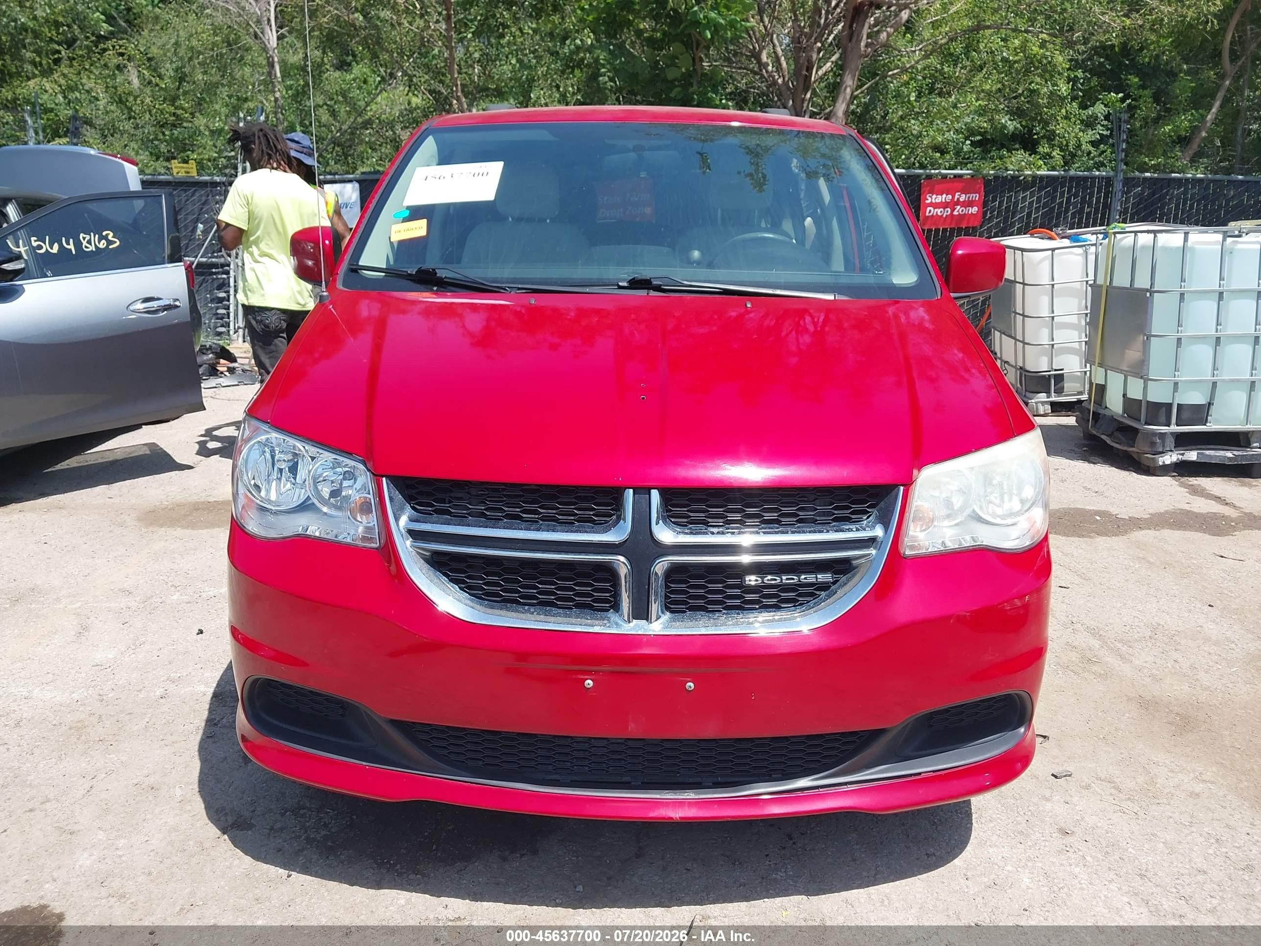 2012 Dodge Grand Caravan Sxt Red vin: 2C4RDGCG6CR209833