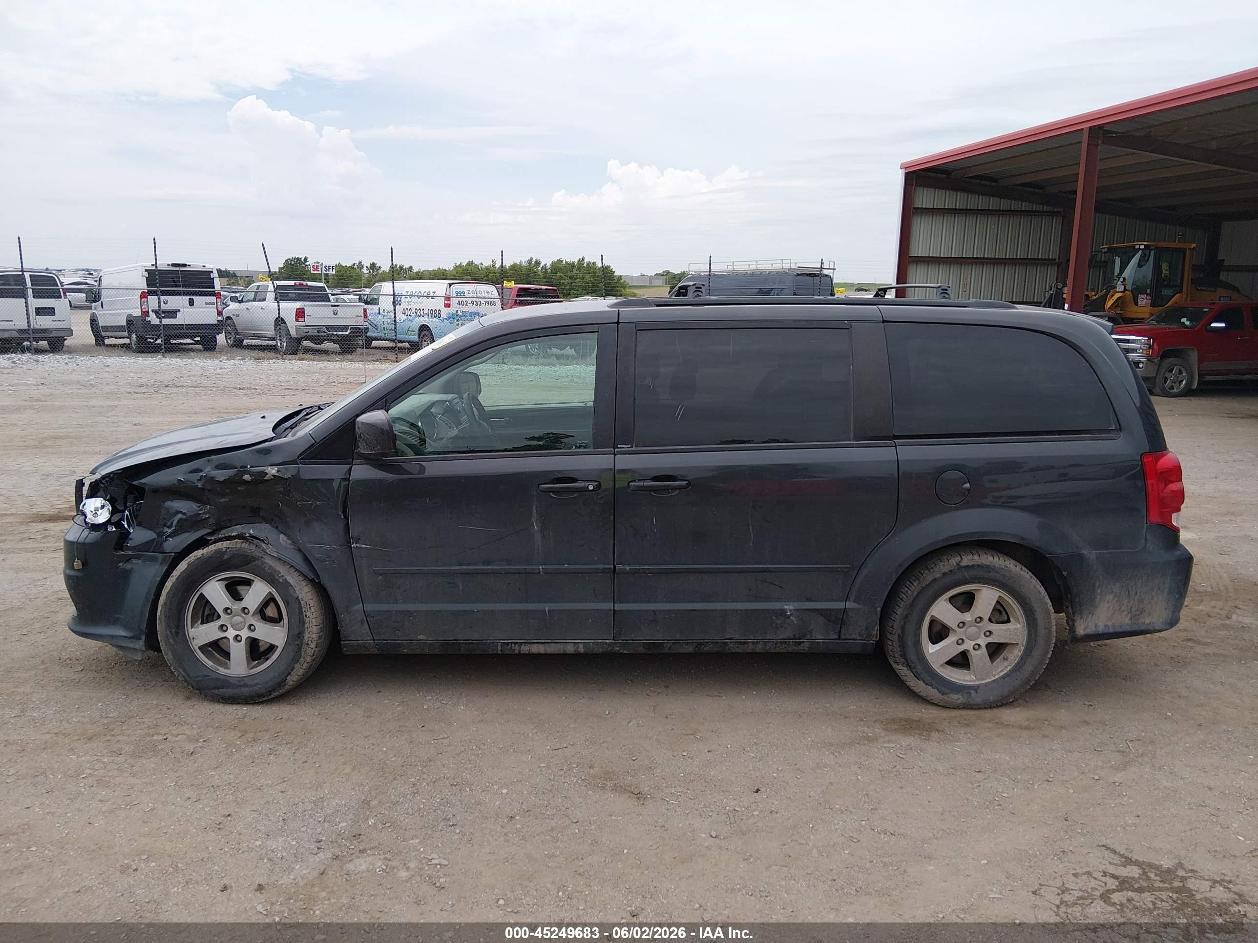 2012 Dodge Grand Caravan Sxt Gray vin: 2C4RDGCG6CR242444