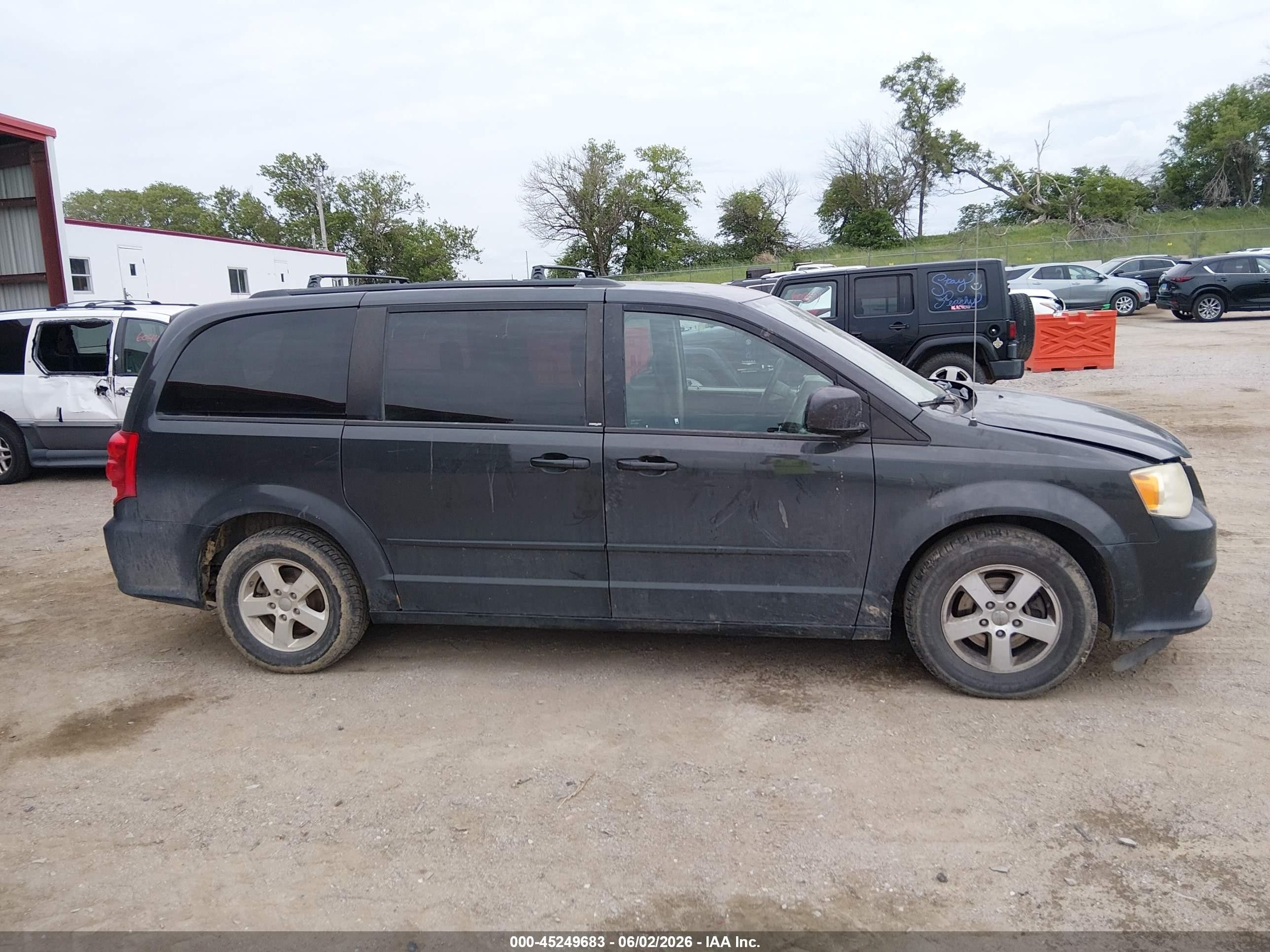 2012 Dodge Grand Caravan Sxt Gray vin: 2C4RDGCG6CR242444