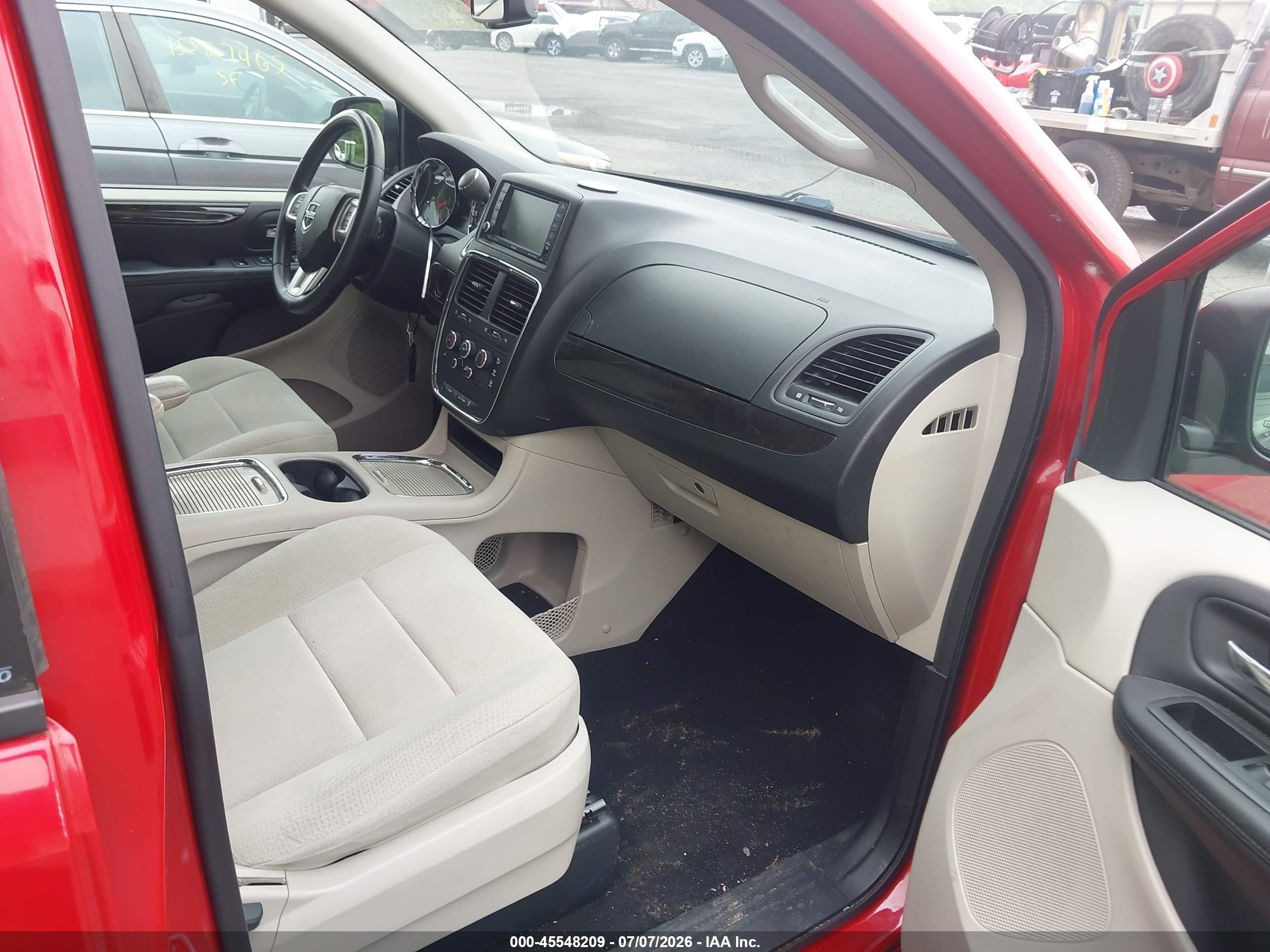 2012 Dodge Grand Caravan Sxt Red vin: 2C4RDGCG6CR249541