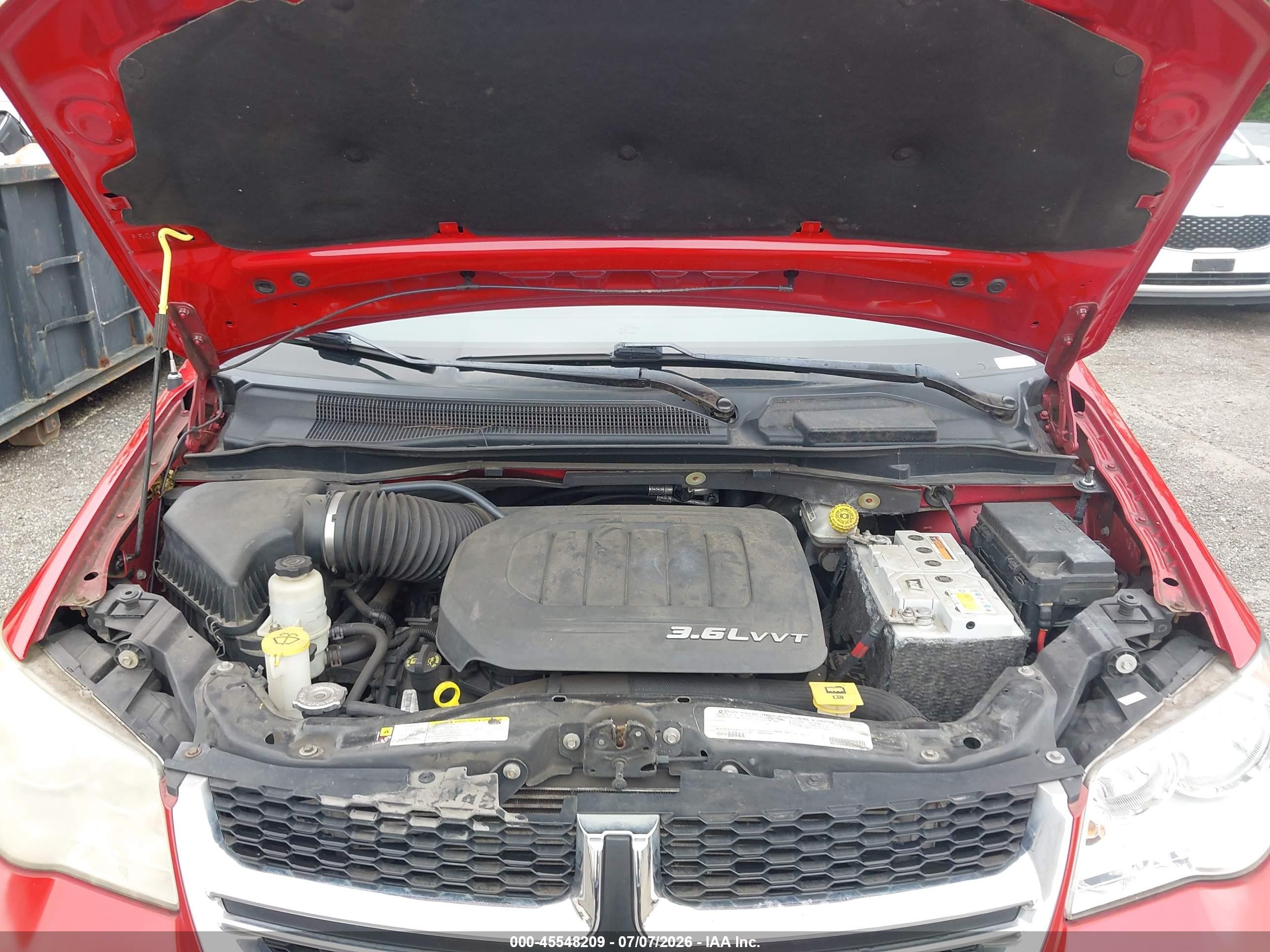 2012 Dodge Grand Caravan Sxt Red vin: 2C4RDGCG6CR249541