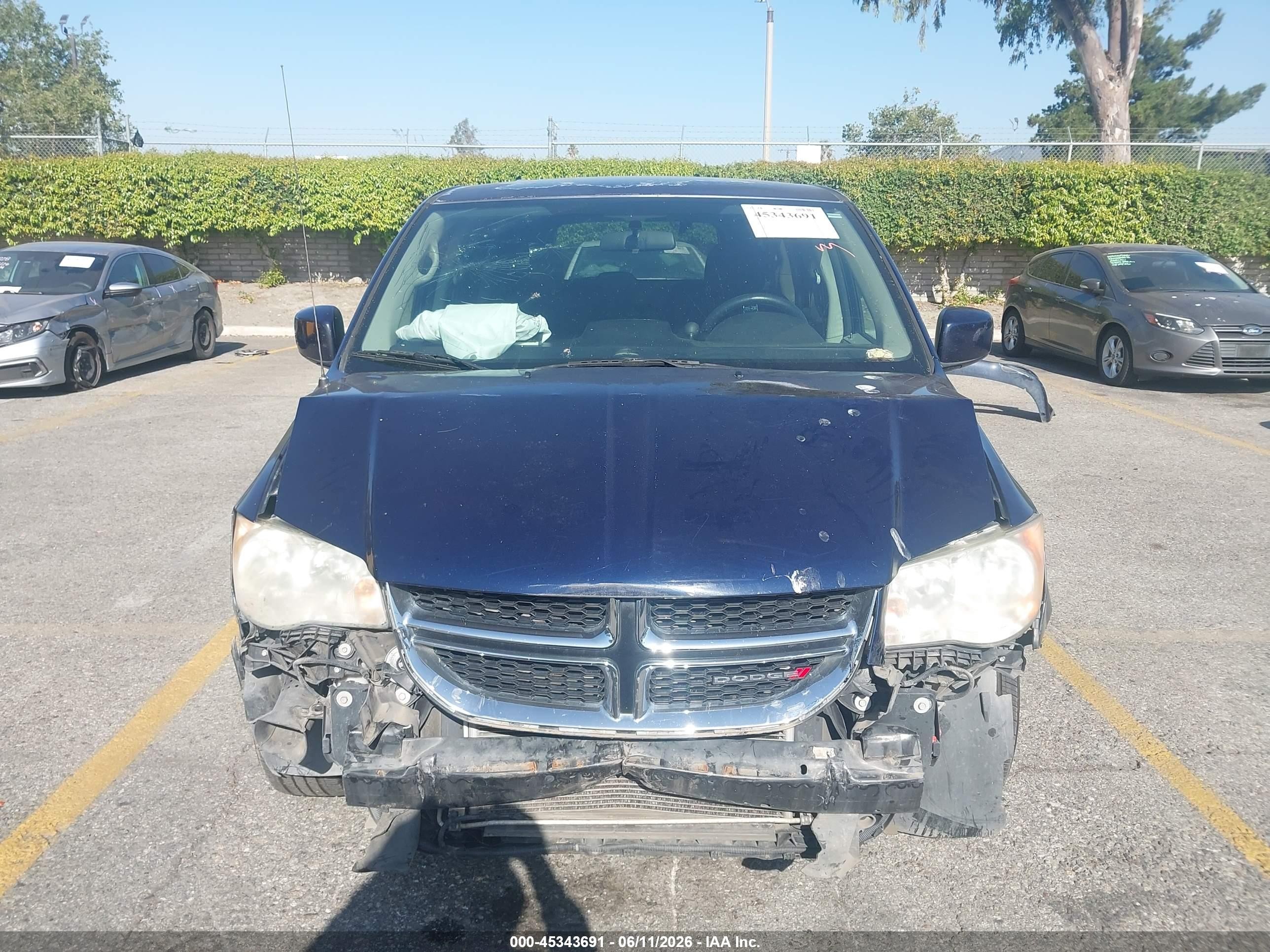 2012 Dodge Grand Caravan Sxt Blue vin: 2C4RDGCG6CR395311