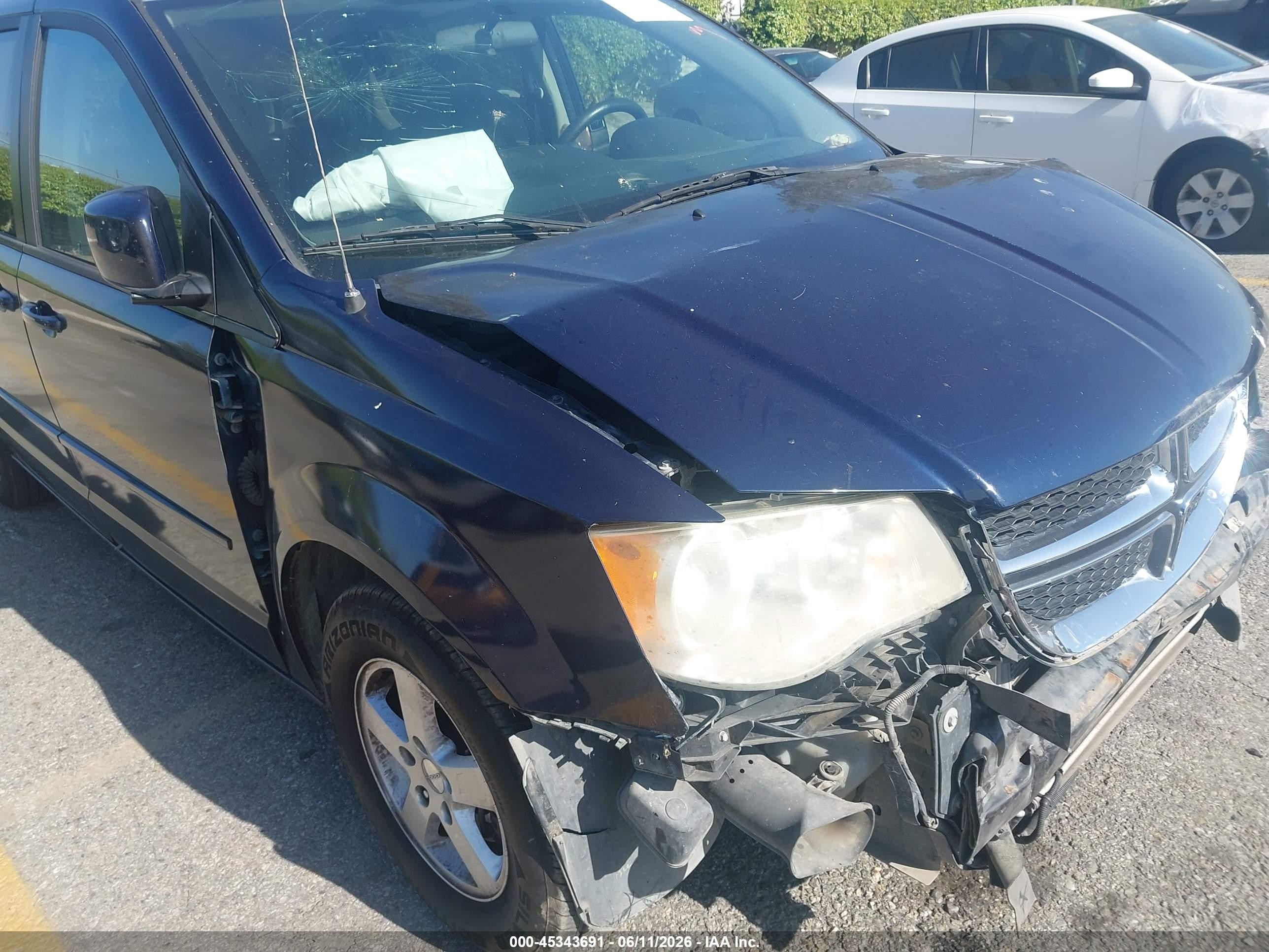 2012 Dodge Grand Caravan Sxt Blue vin: 2C4RDGCG6CR395311