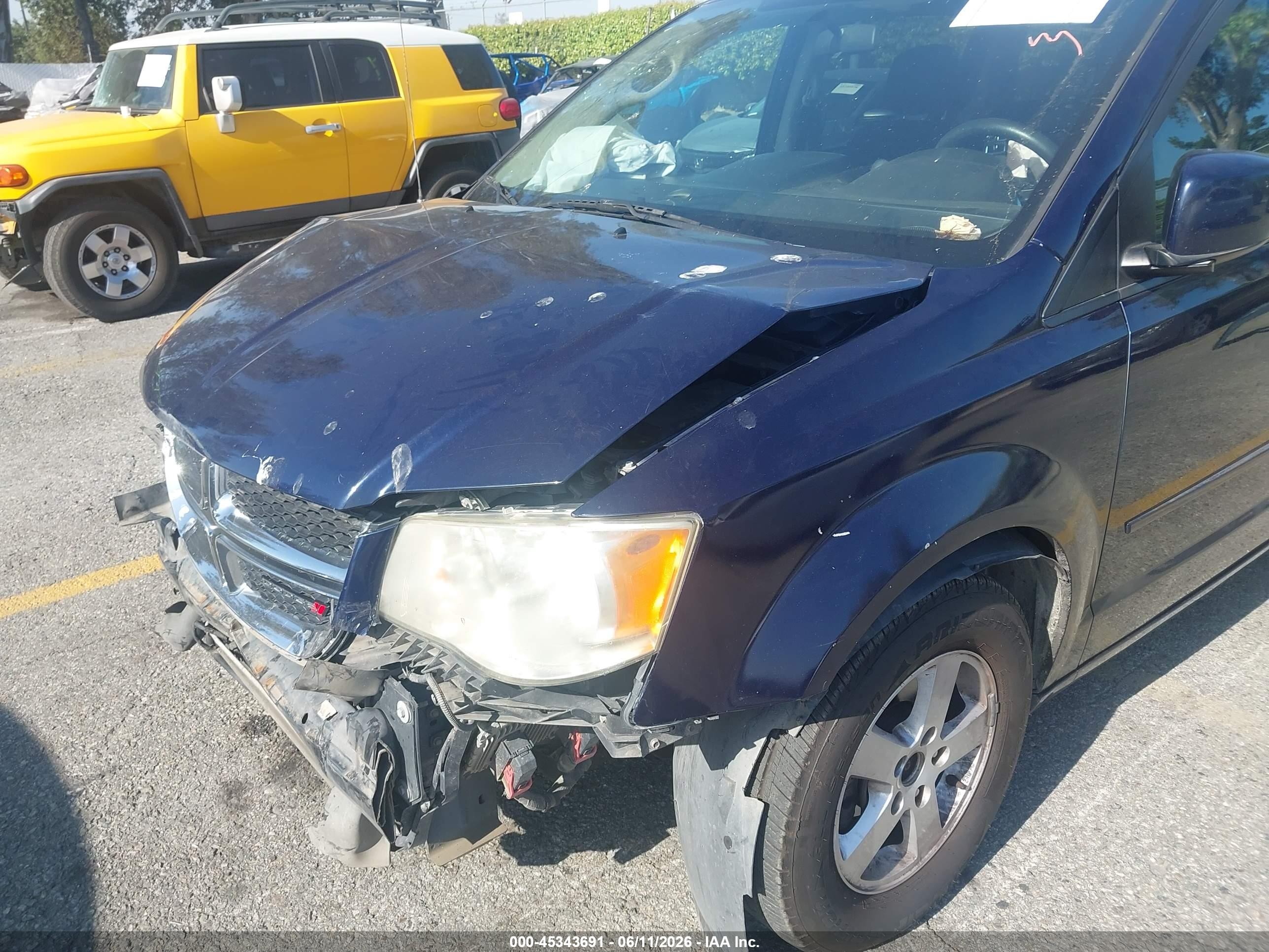 2012 Dodge Grand Caravan Sxt Blue vin: 2C4RDGCG6CR395311