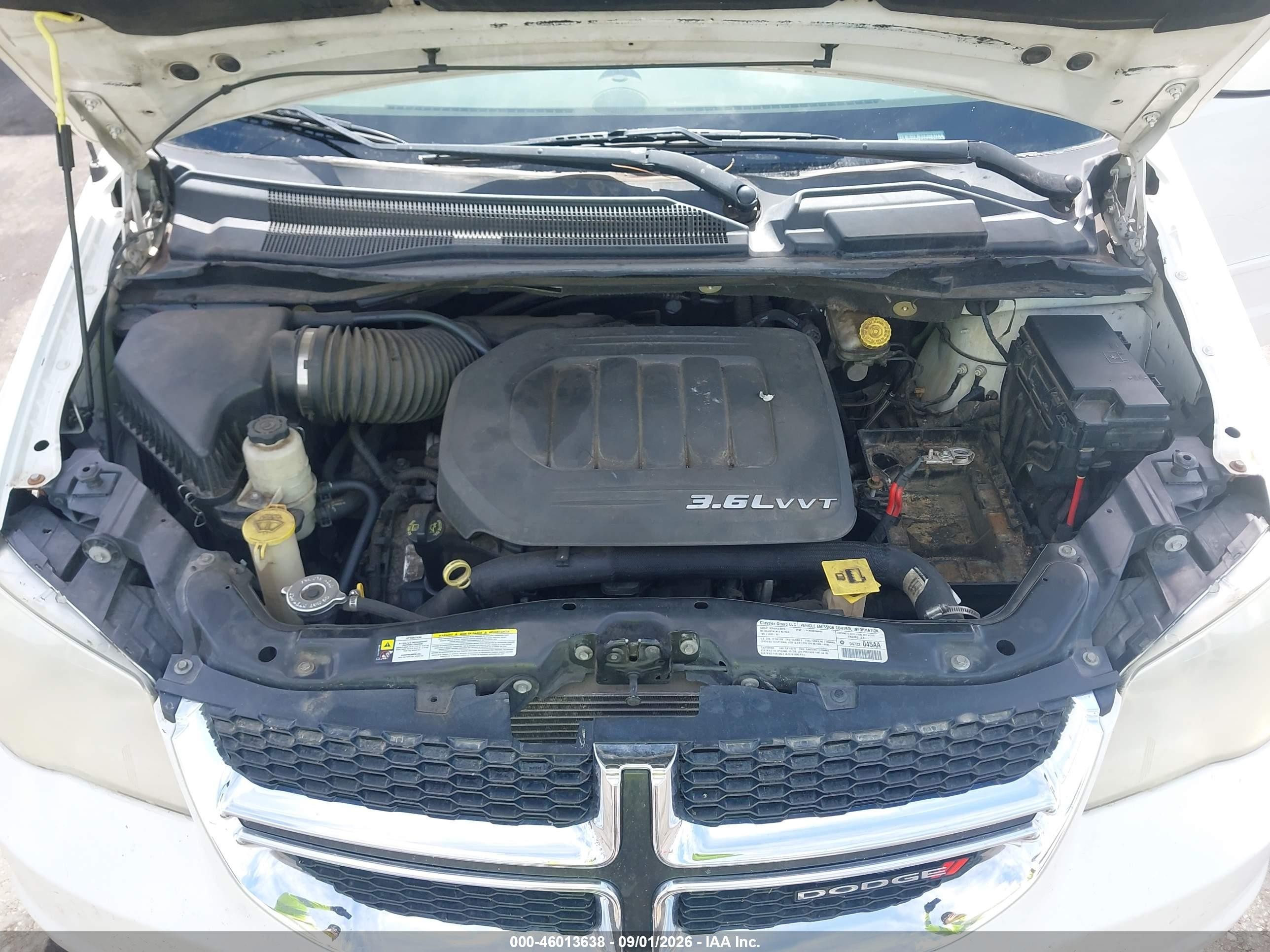 2013 Dodge Grand Caravan Sxt Белый vin: 2C4RDGCG6DR523953