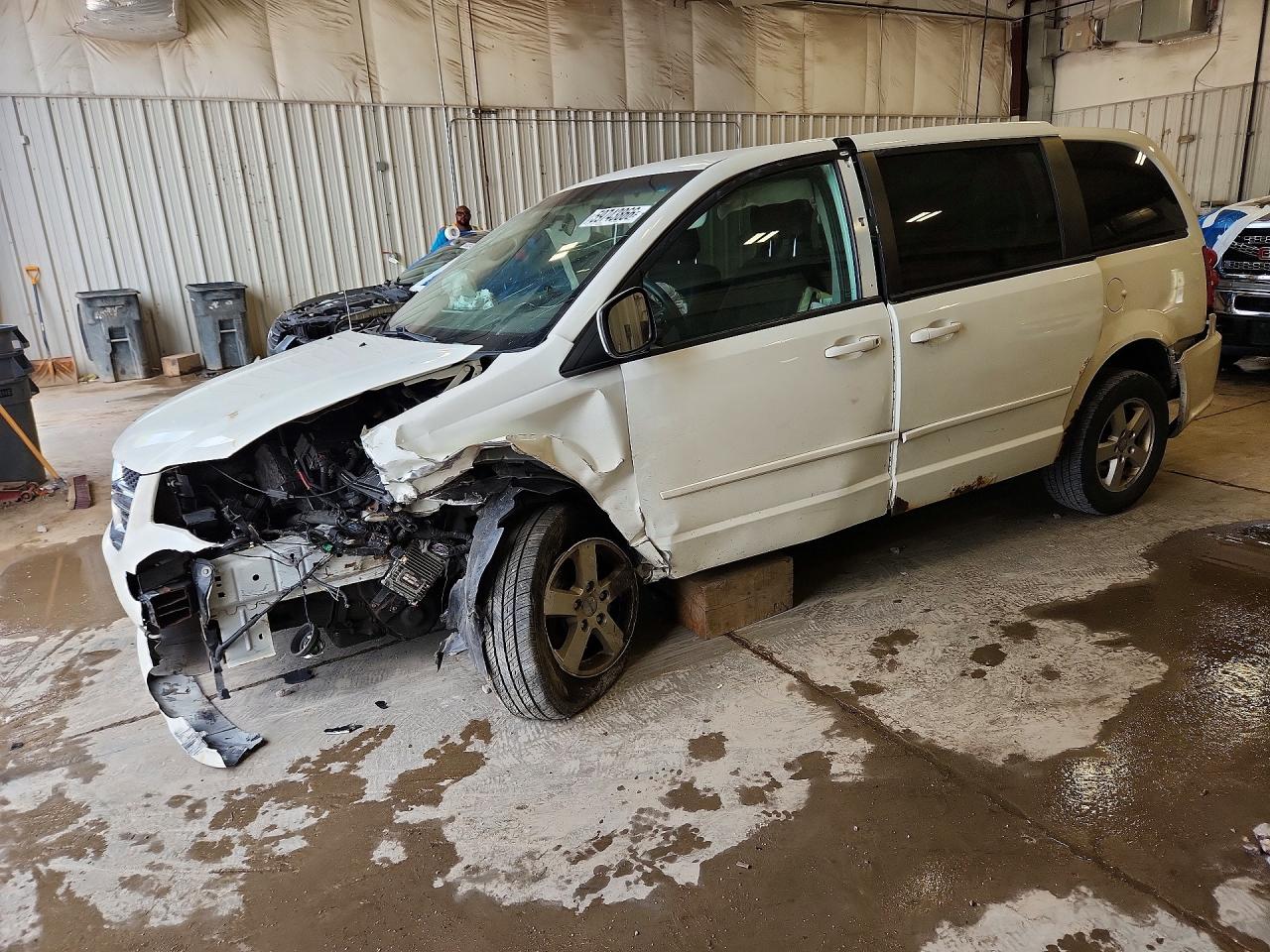 2013 Dodge Grand Caravan Sxt White vin: 2C4RDGCG6DR527453