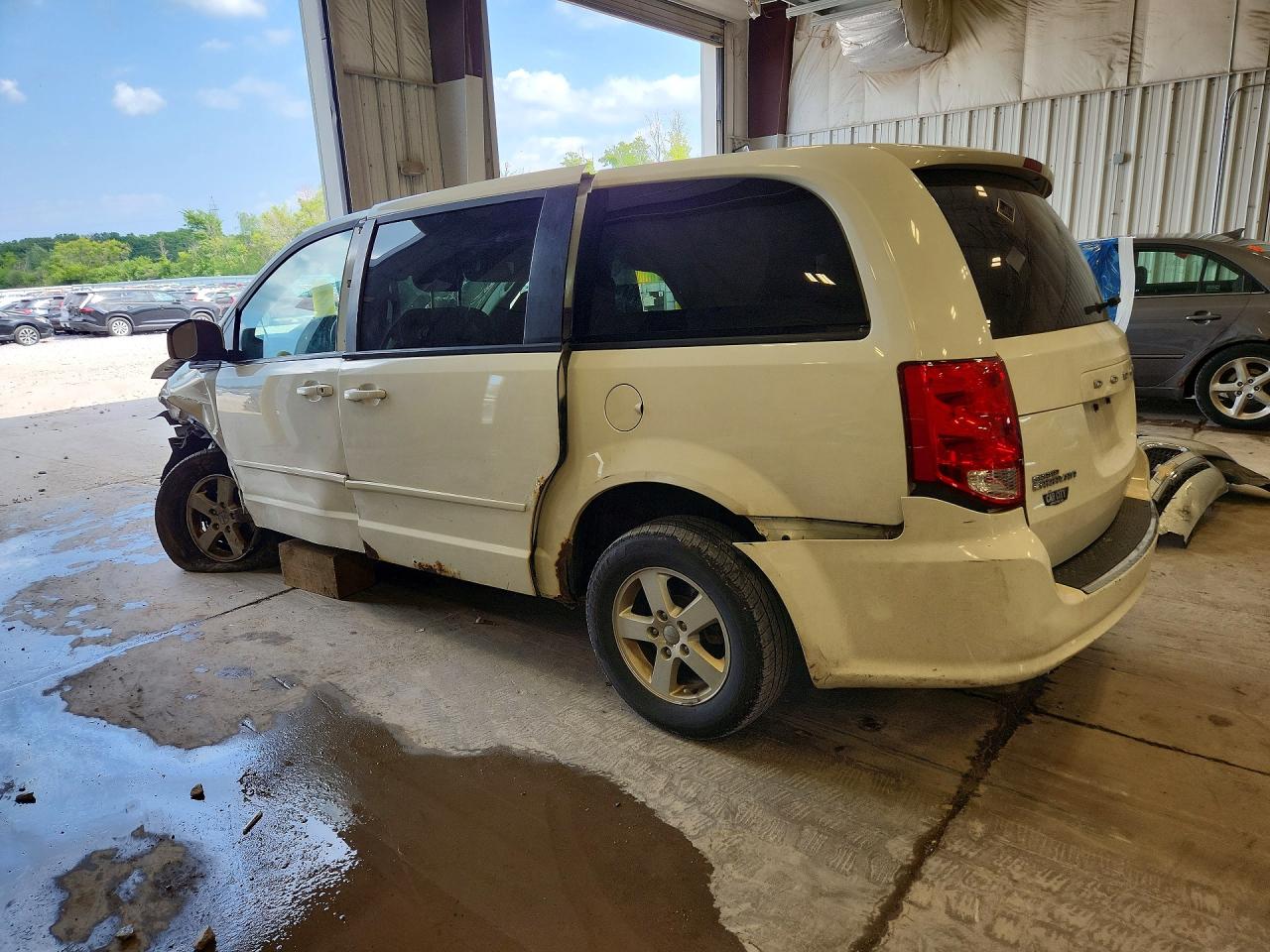 2013 Dodge Grand Caravan Sxt White vin: 2C4RDGCG6DR527453