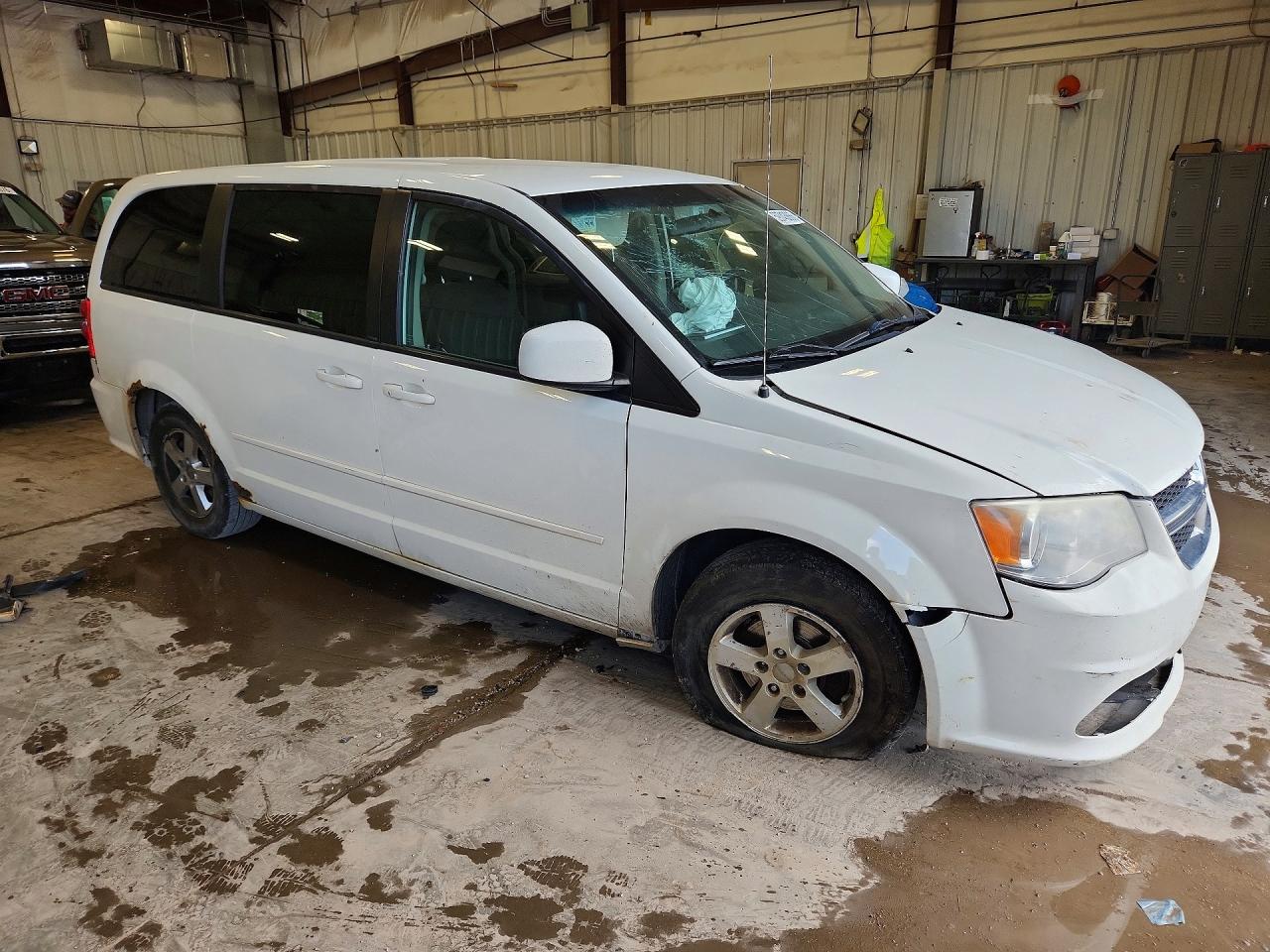 2013 Dodge Grand Caravan Sxt White vin: 2C4RDGCG6DR527453