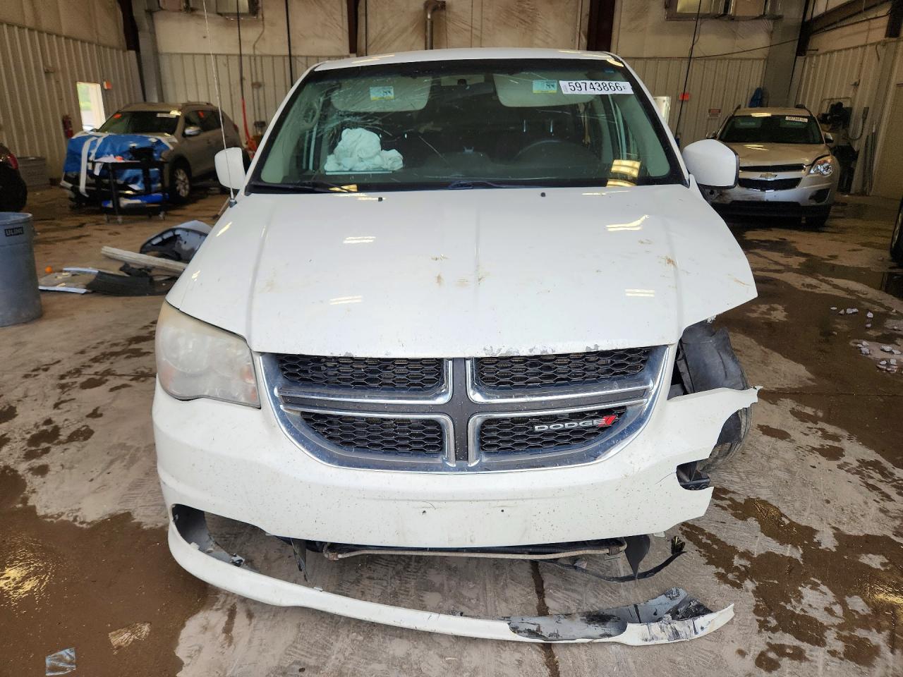 2013 Dodge Grand Caravan Sxt White vin: 2C4RDGCG6DR527453