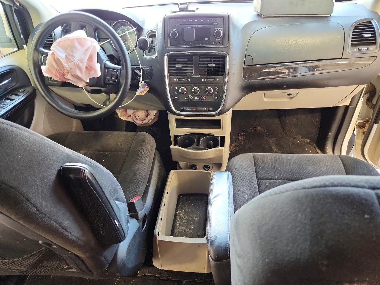 2013 Dodge Grand Caravan Sxt White vin: 2C4RDGCG6DR527453