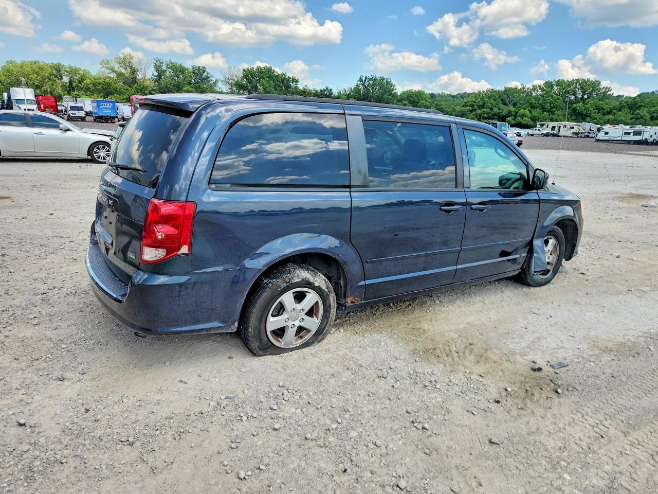 2013 Dodge Grand Caravan Sxt Blue vin: 2C4RDGCG6DR591489