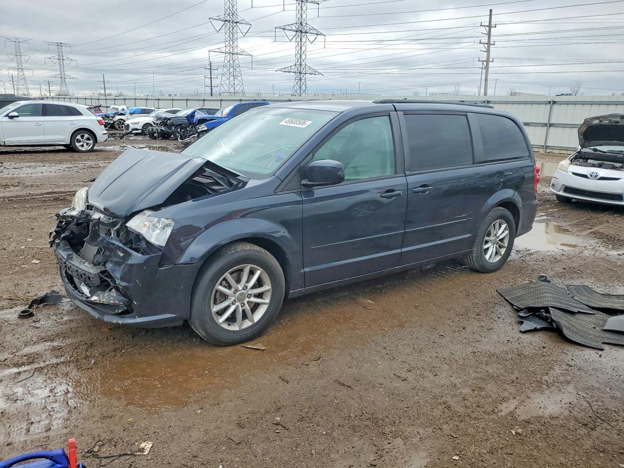 2013 Dodge Grand Caravan Sxt Blue vin: 2C4RDGCG6DR619405