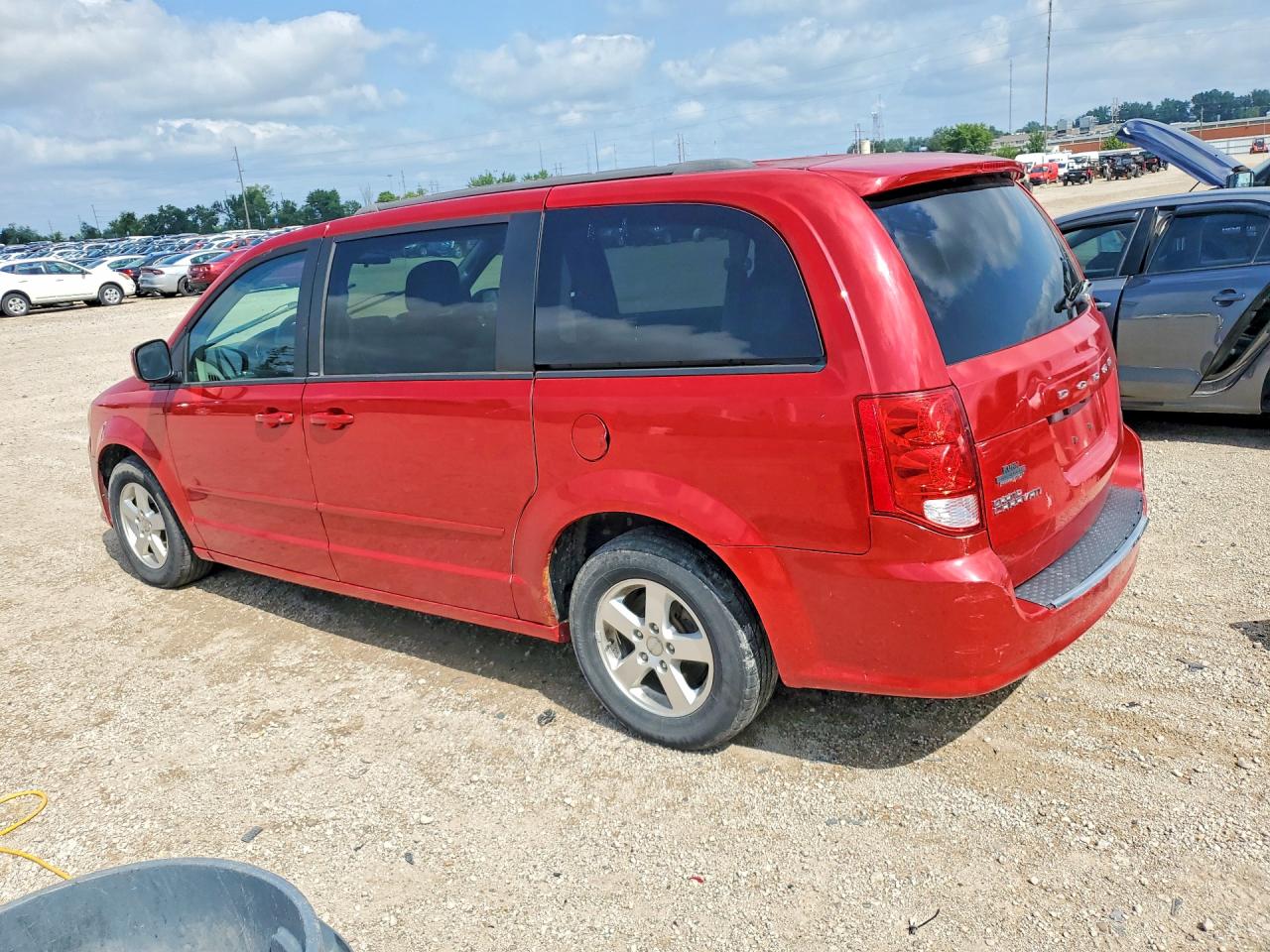 2013 Dodge Grand Caravan Sxt Red vin: 2C4RDGCG6DR626614