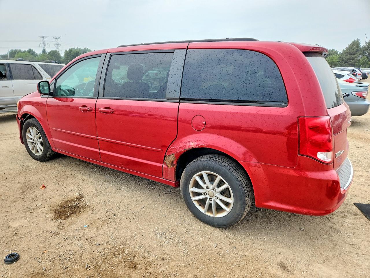 2013 Dodge Grand Caravan Sxt Burgundy vin: 2C4RDGCG6DR685792