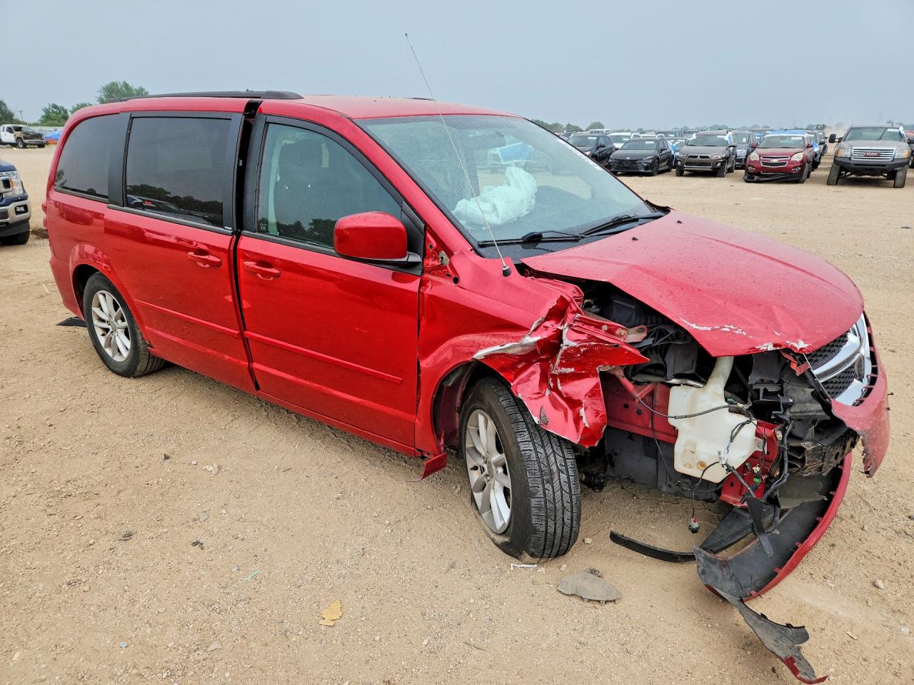 2013 Dodge Grand Caravan Sxt Burgundy vin: 2C4RDGCG6DR685792