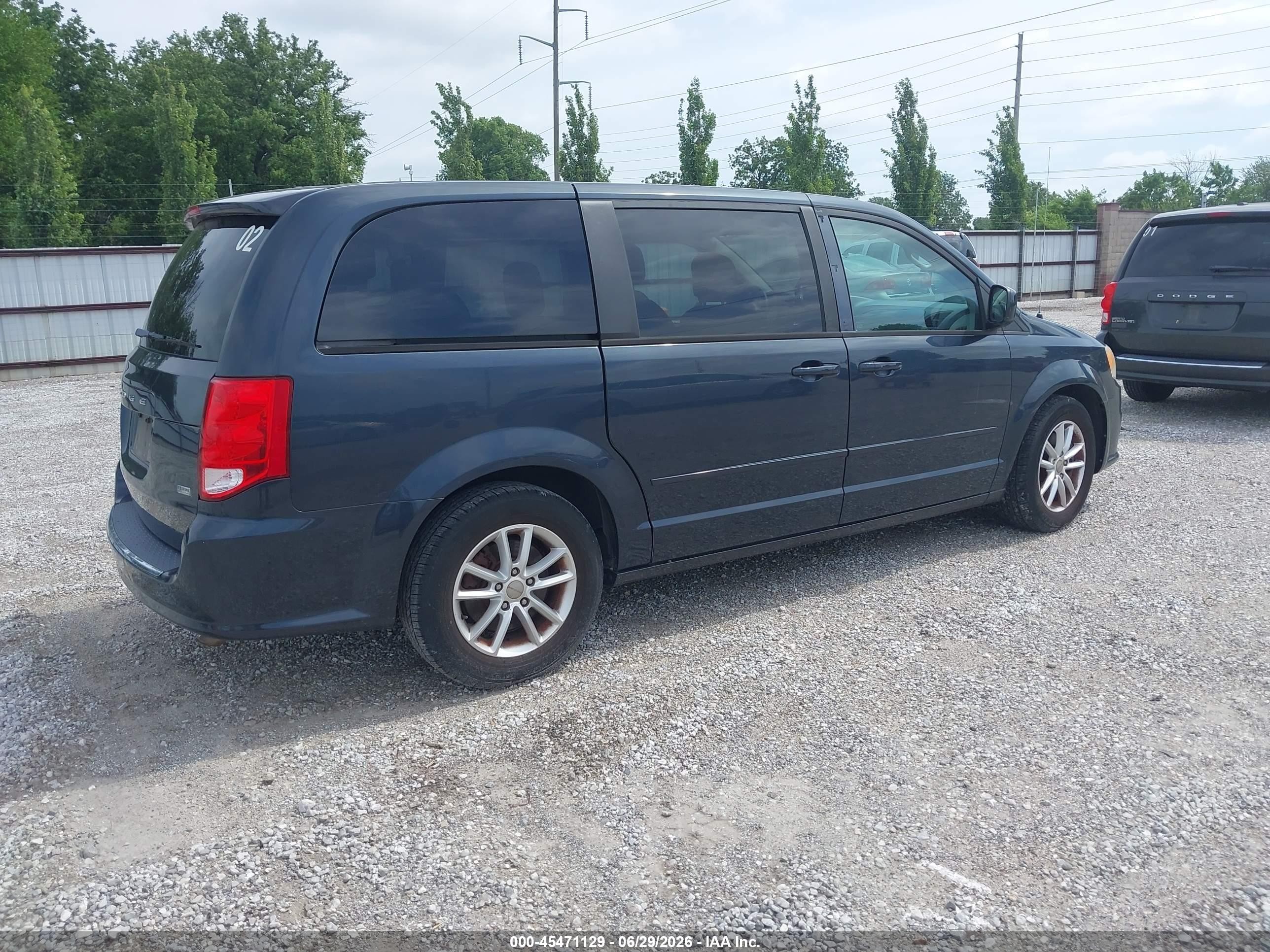 2013 Dodge Grand Caravan Sxt Dark Blue vin: 2C4RDGCG6DR688398