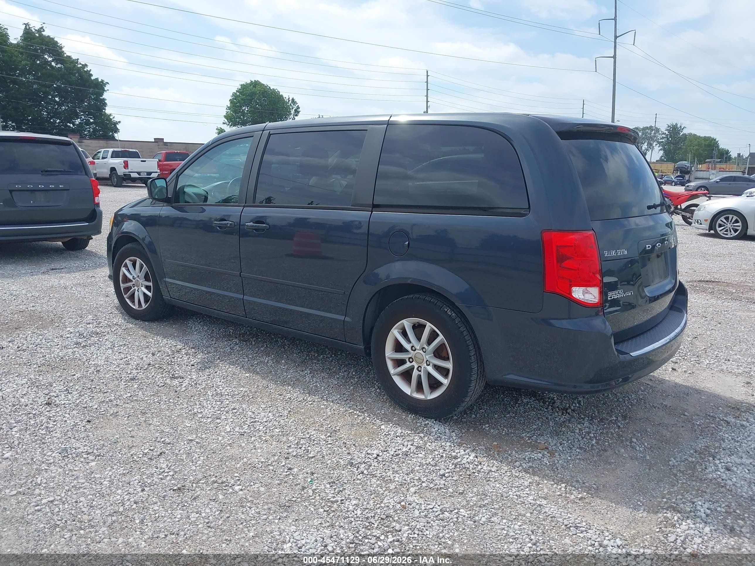 2013 Dodge Grand Caravan Sxt Dark Blue vin: 2C4RDGCG6DR688398