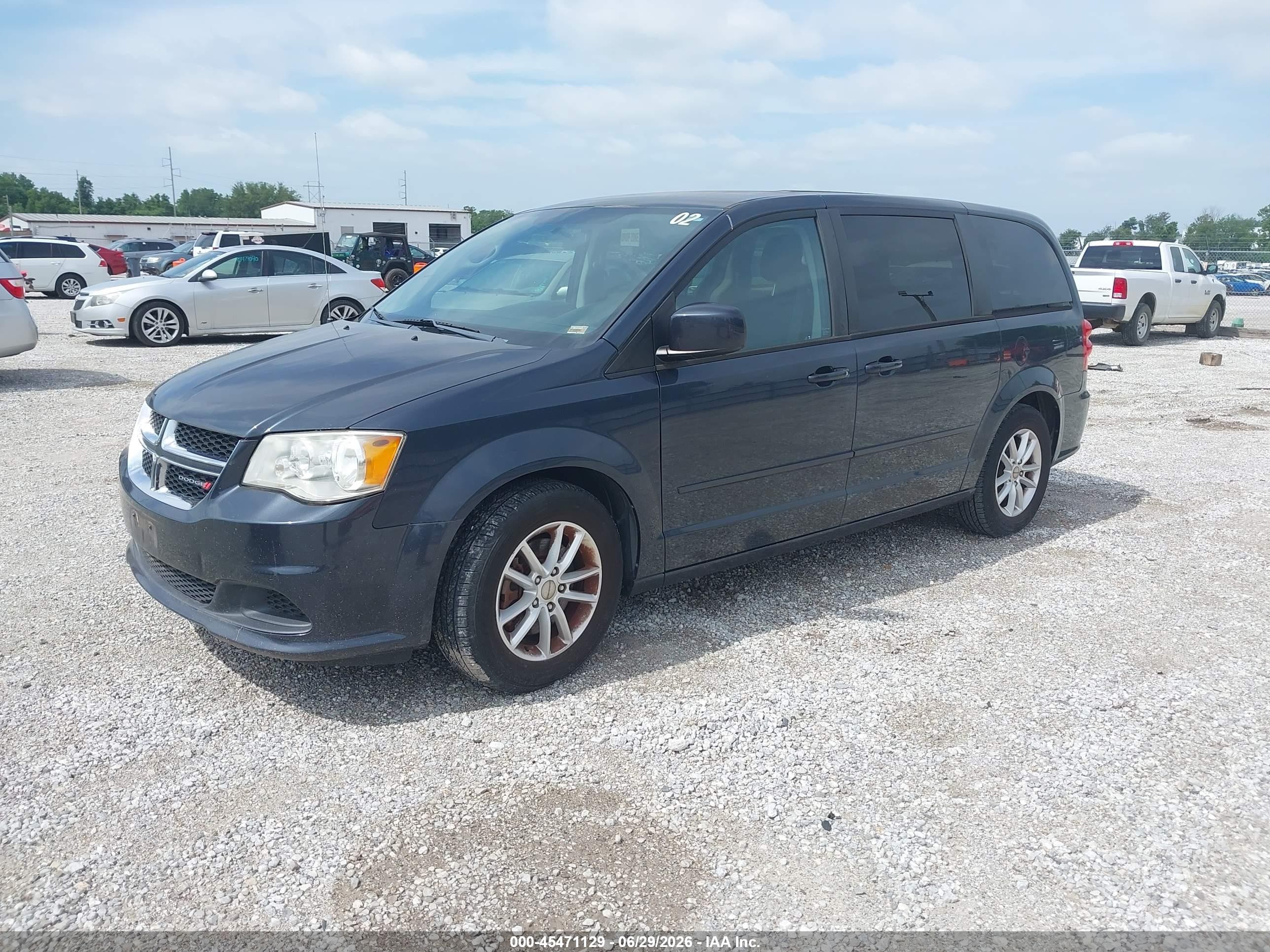 2013 Dodge Grand Caravan Sxt Dark Blue vin: 2C4RDGCG6DR688398