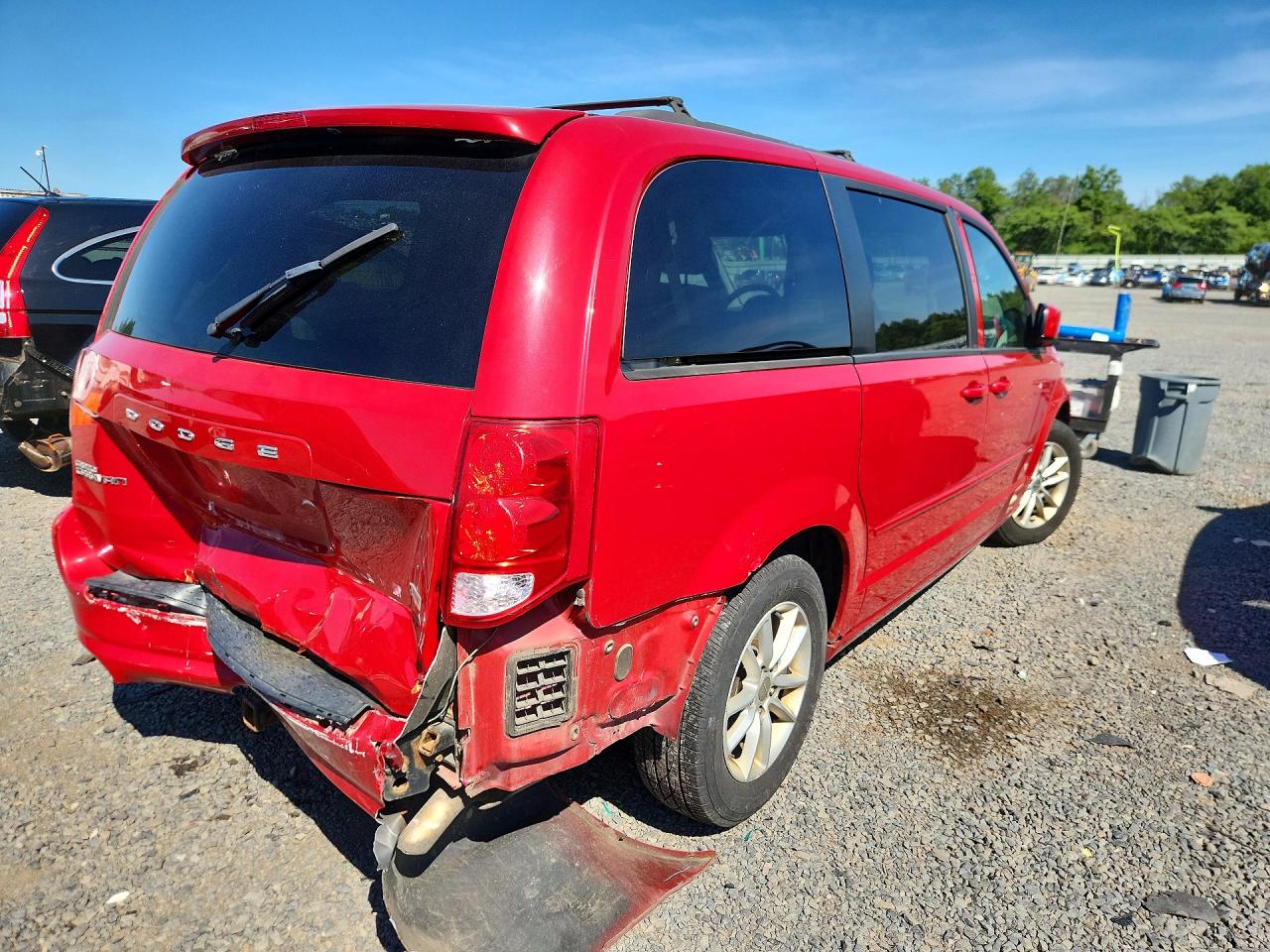 2013 Dodge Grand Caravan Sxt Red vin: 2C4RDGCG6DR717379