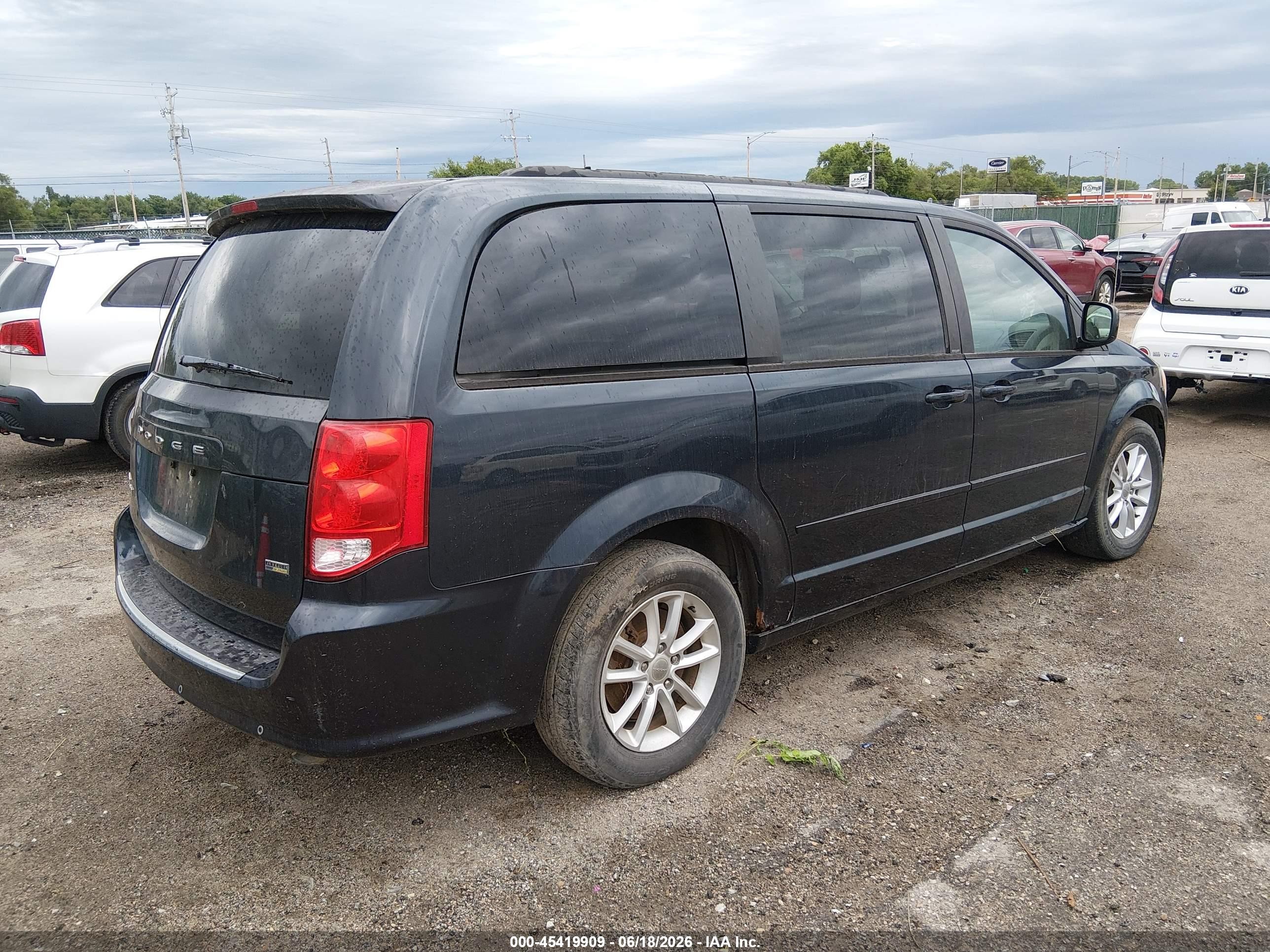 2013 Dodge Grand Caravan Sxt Dark Blue vin: 2C4RDGCG6DR739849