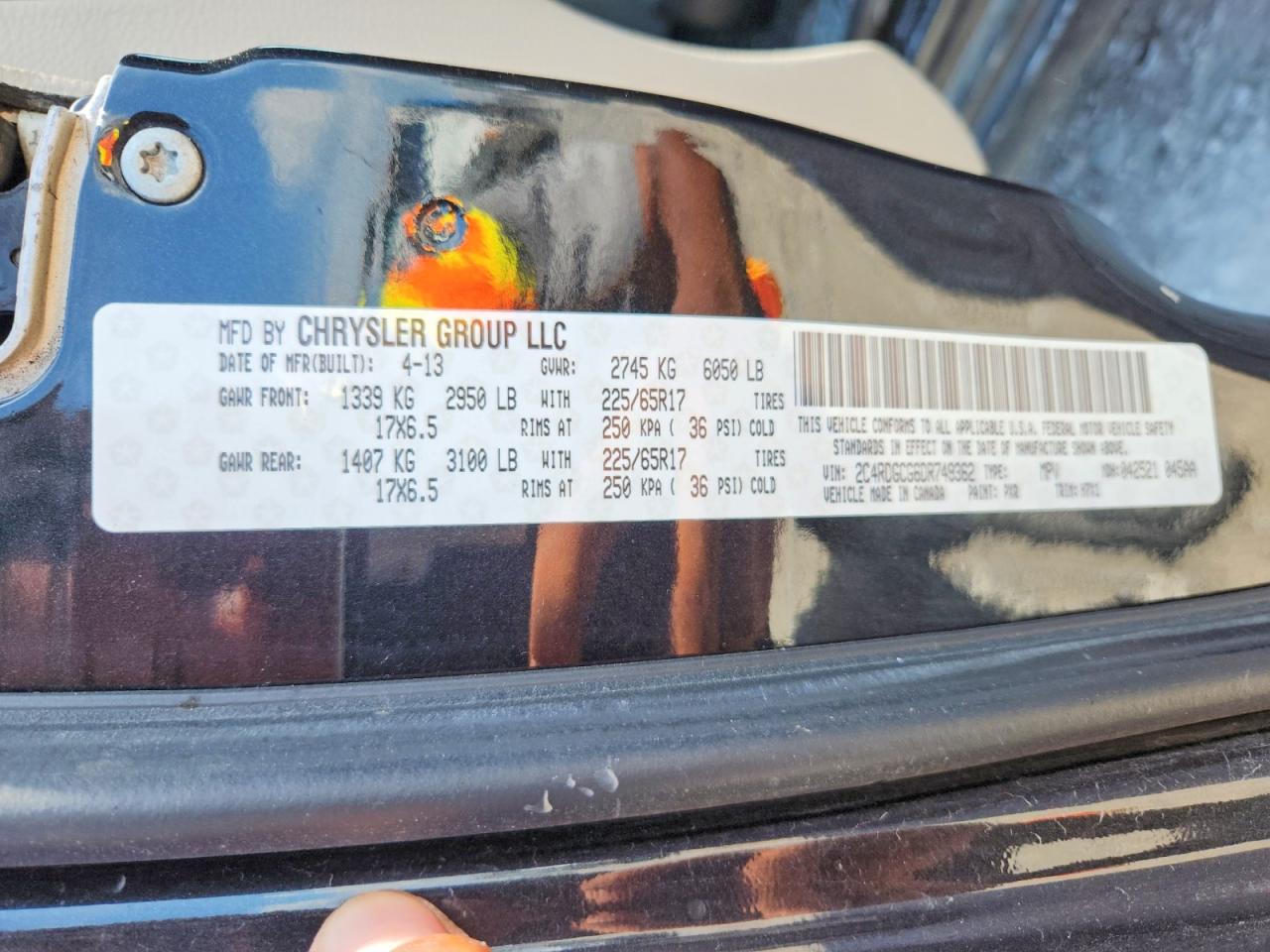 2013 Dodge Grand Caravan Sxt Black vin: 2C4RDGCG6DR749362