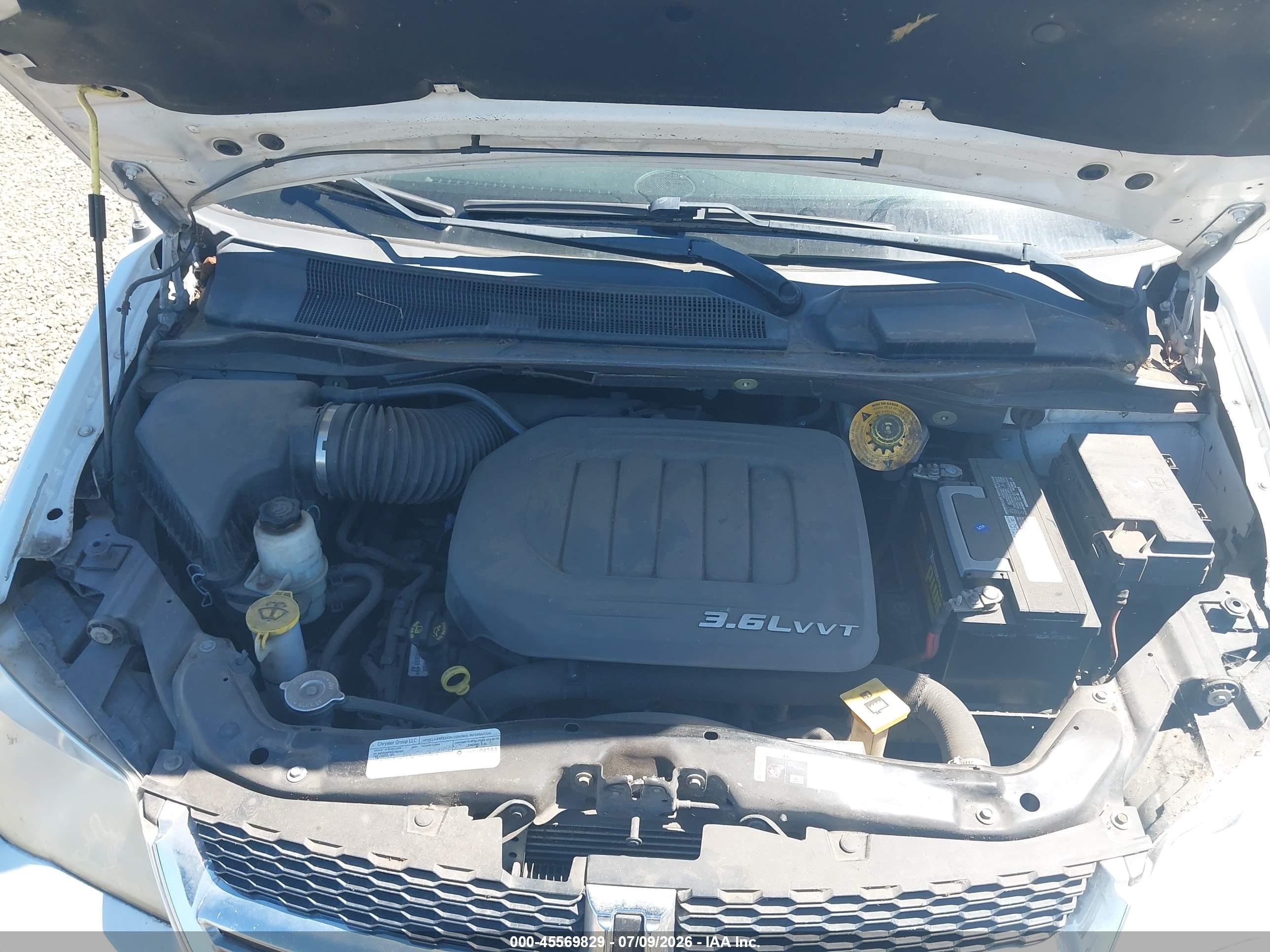 2013 Dodge Grand Caravan Sxt Белый vin: 2C4RDGCG6DR814887