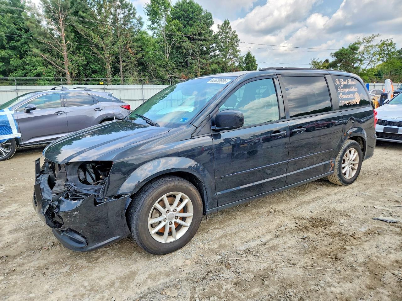 2014 Dodge Grand Caravan Sxt Black vin: 2C4RDGCG6ER122498