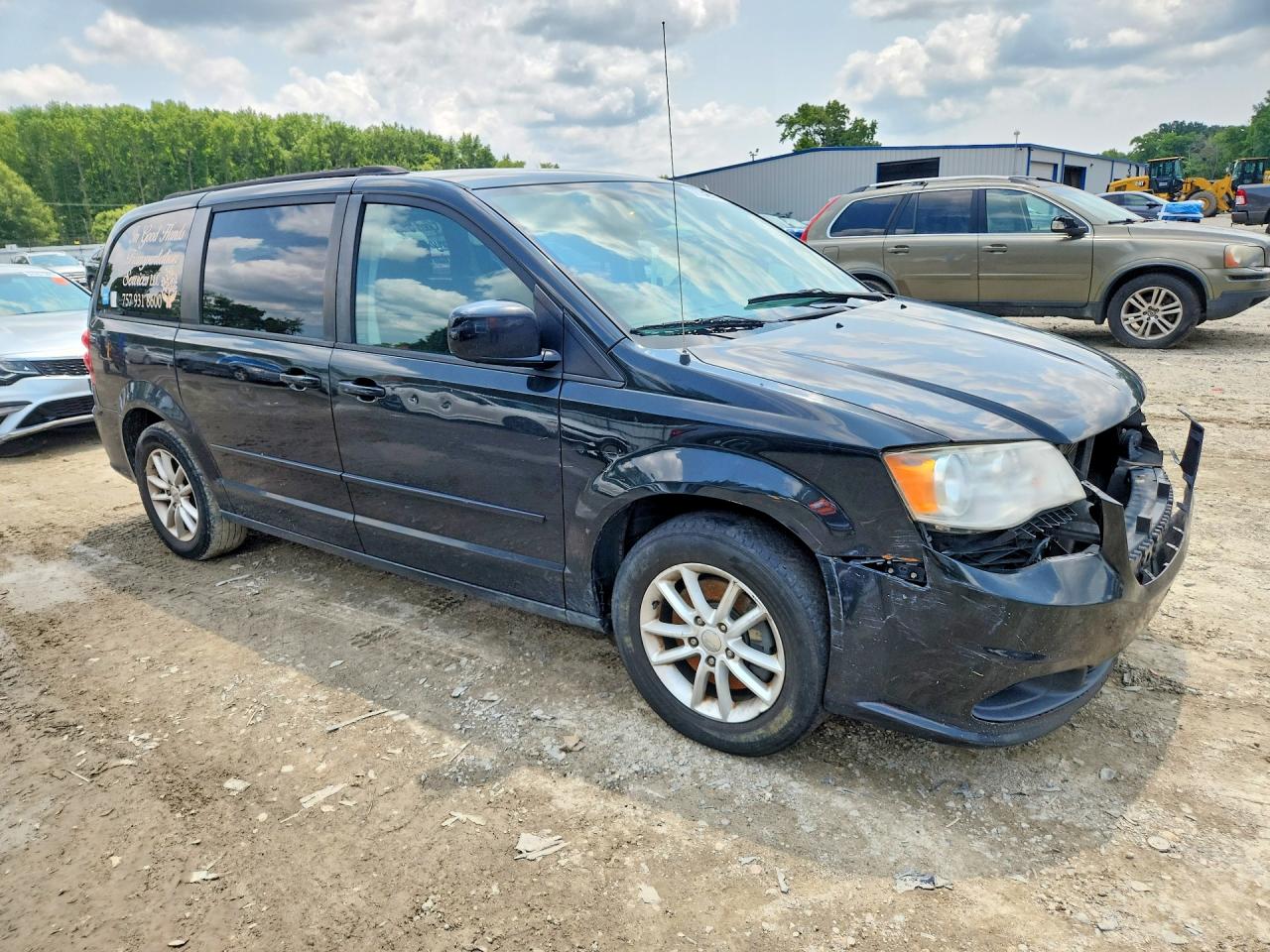 2014 Dodge Grand Caravan Sxt Black vin: 2C4RDGCG6ER122498