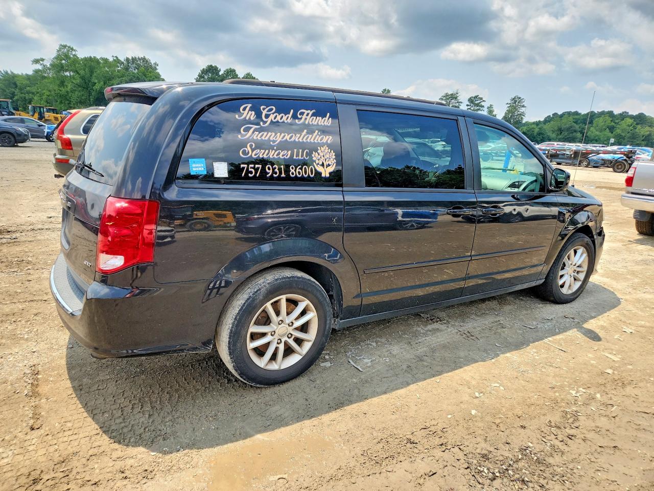 2014 Dodge Grand Caravan Sxt Black vin: 2C4RDGCG6ER122498