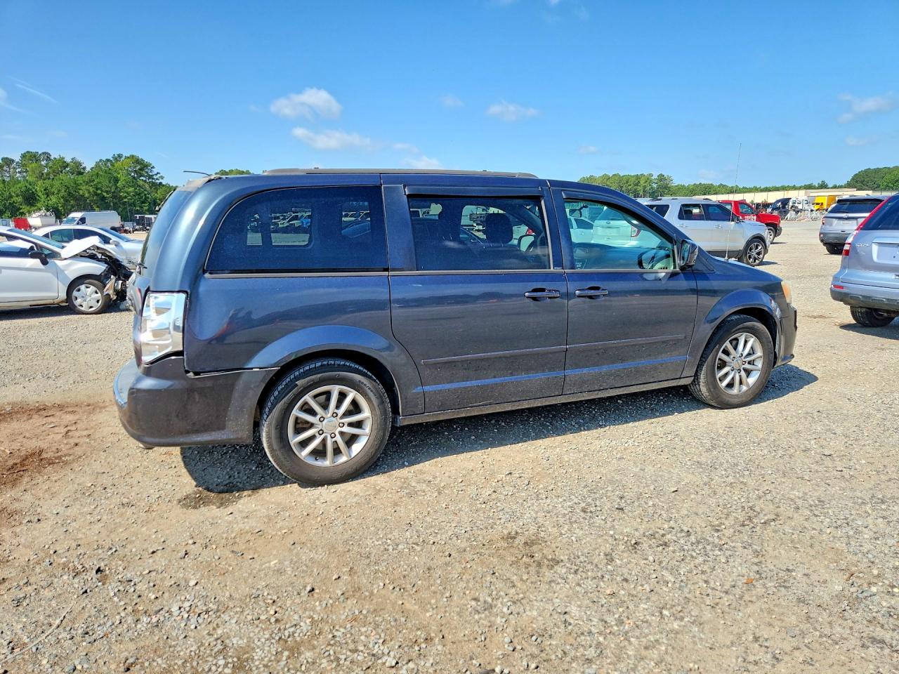 2014 Dodge Grand Caravan Sxt Gray vin: 2C4RDGCG6ER152763
