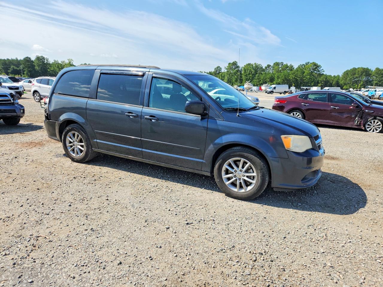 2014 Dodge Grand Caravan Sxt Gray vin: 2C4RDGCG6ER152763