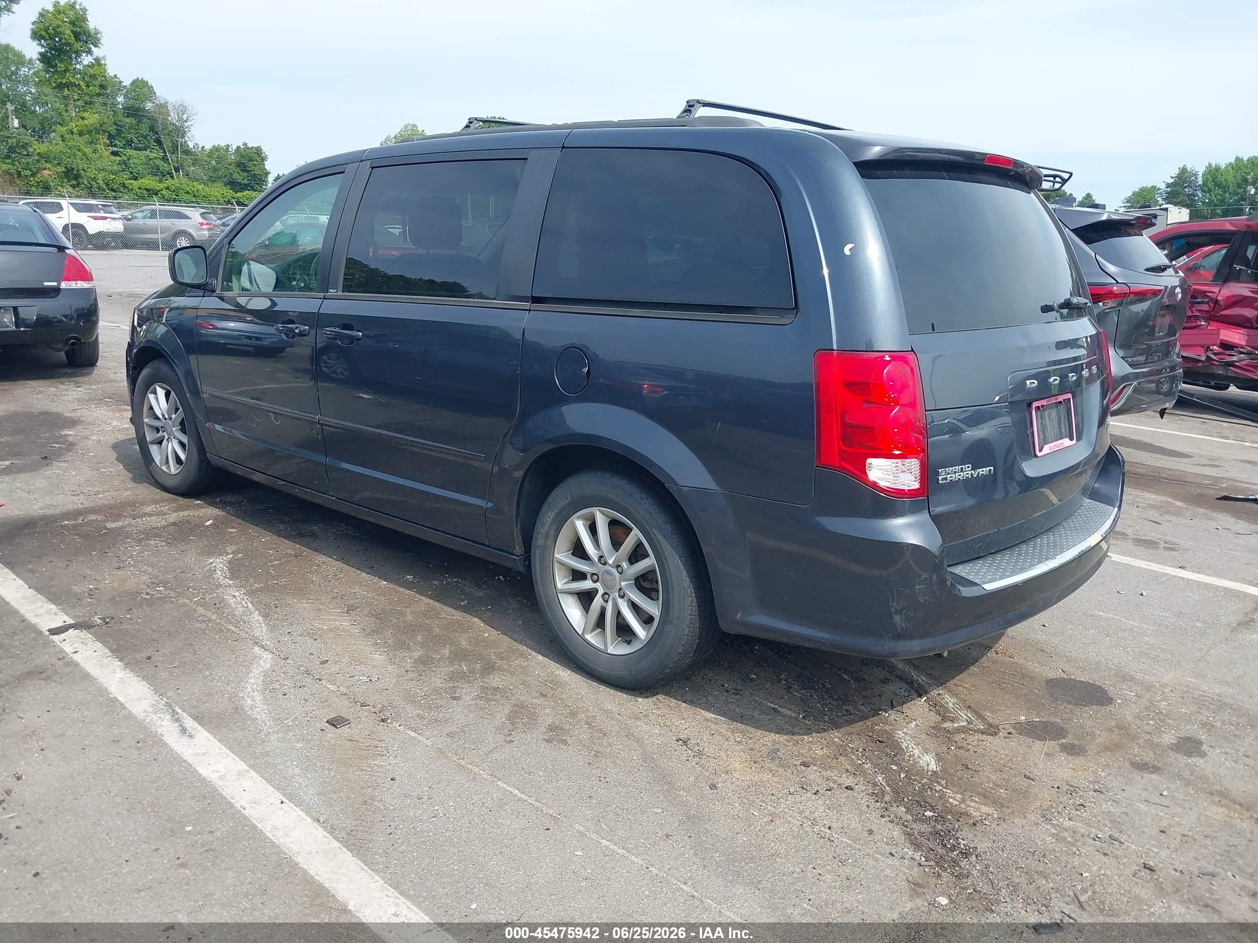 2014 Dodge Grand Caravan Sxt Blue vin: 2C4RDGCG6ER154030