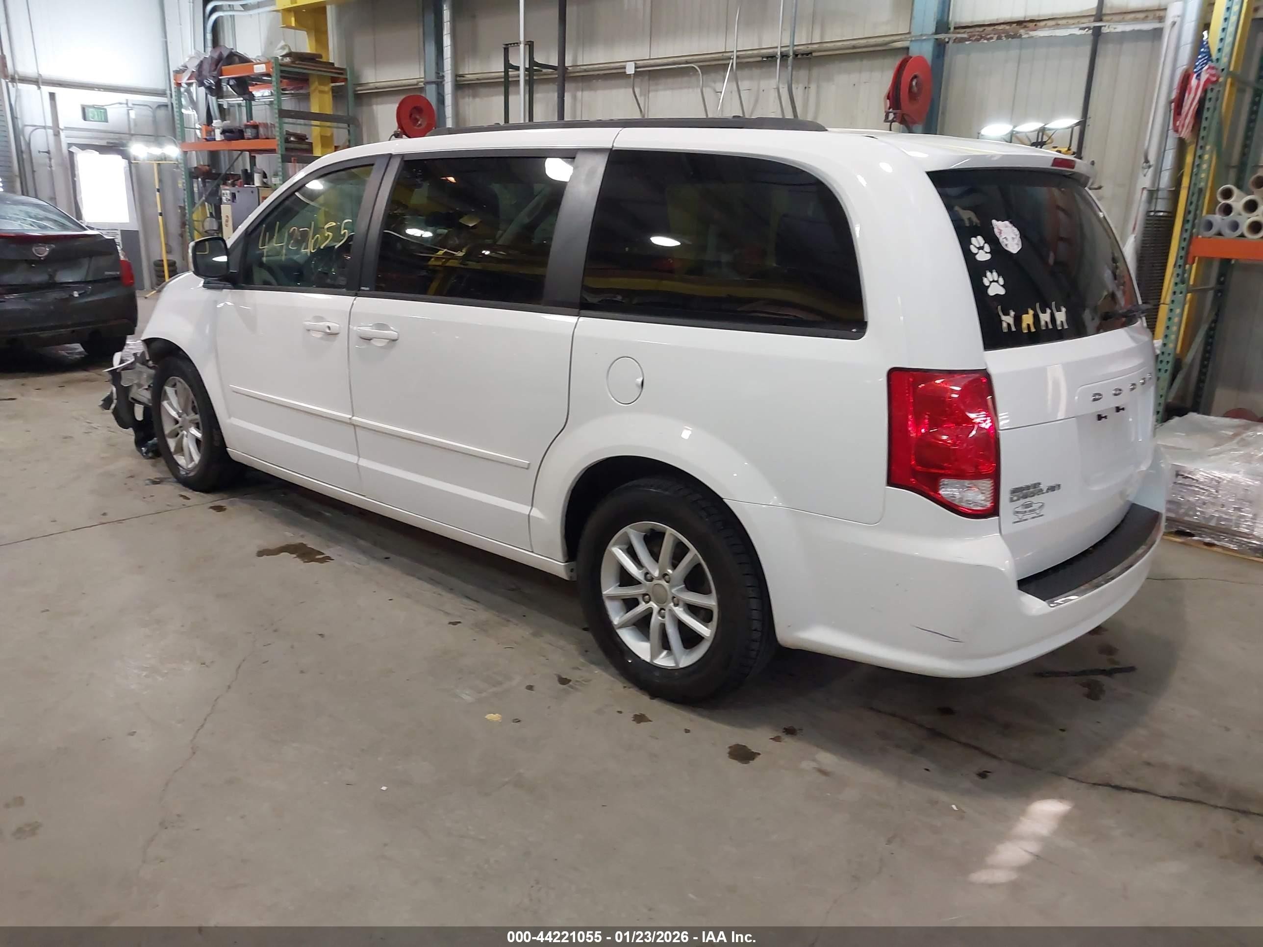 2014 Dodge Grand Caravan Sxt White vin: 2C4RDGCG6ER161091