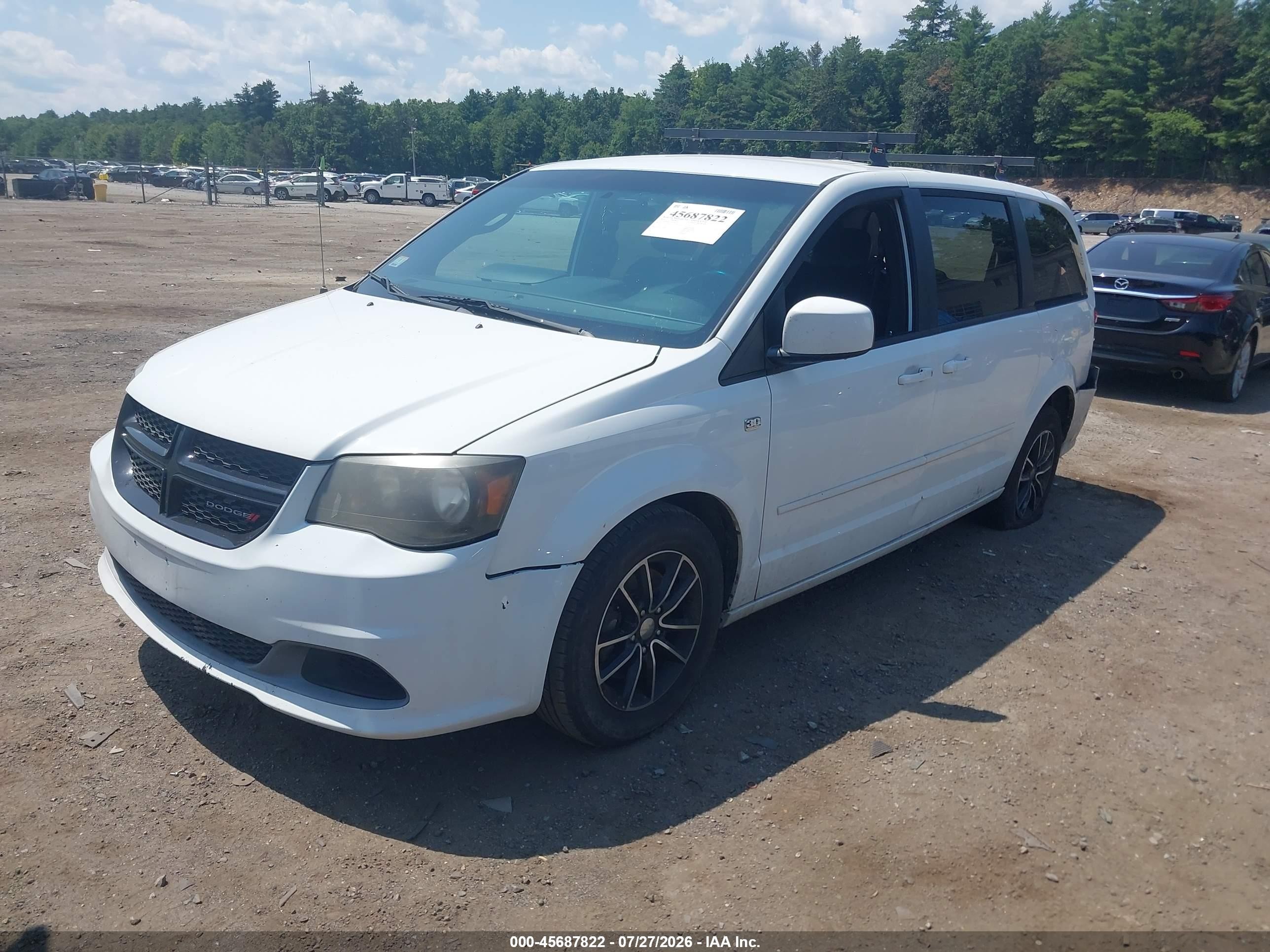 2014 Dodge Grand Caravan Sxt 30th Anniversary White vin: 2C4RDGCG6ER261319