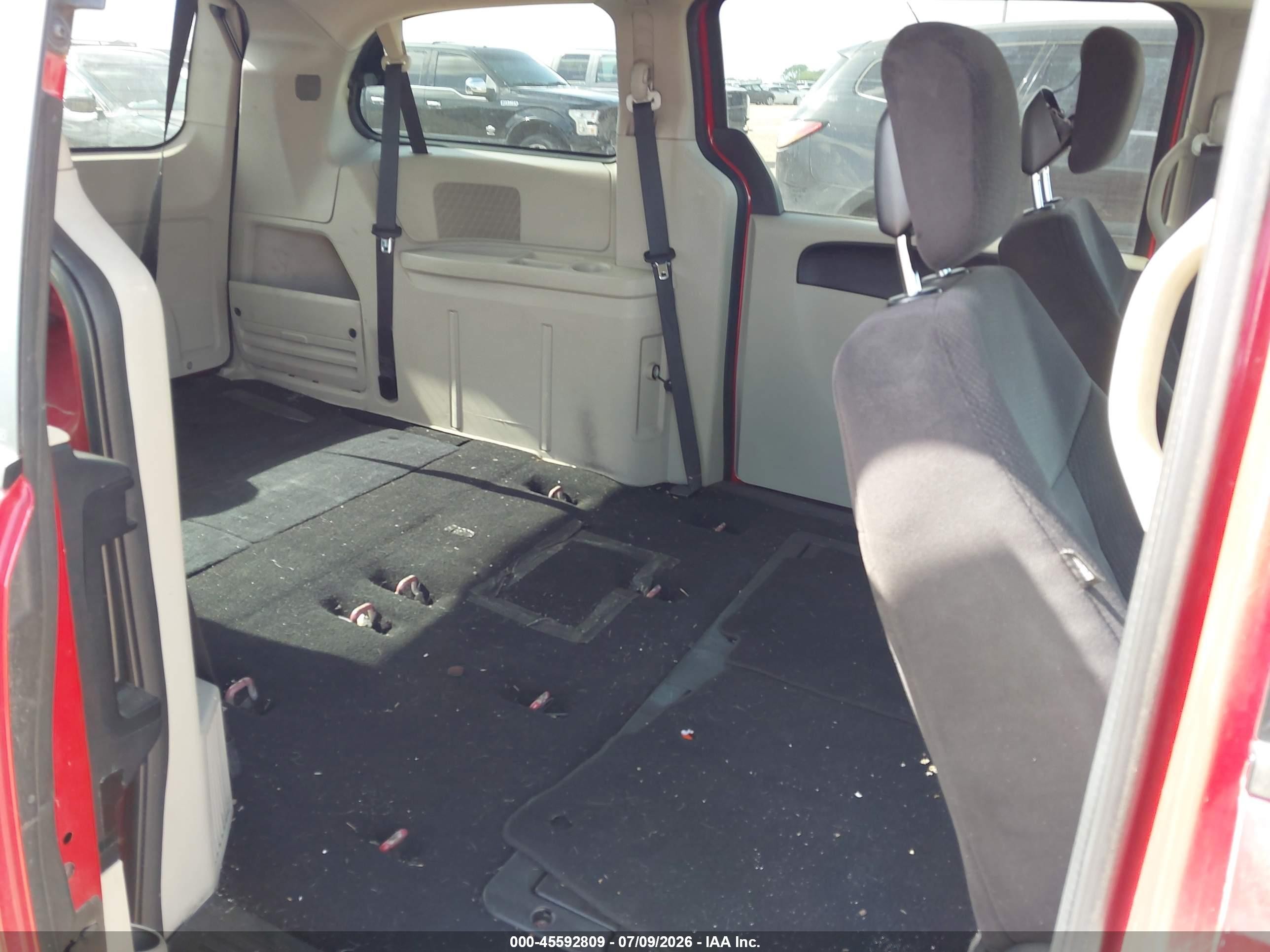 2014 Dodge Grand Caravan Sxt Red vin: 2C4RDGCG6ER265838