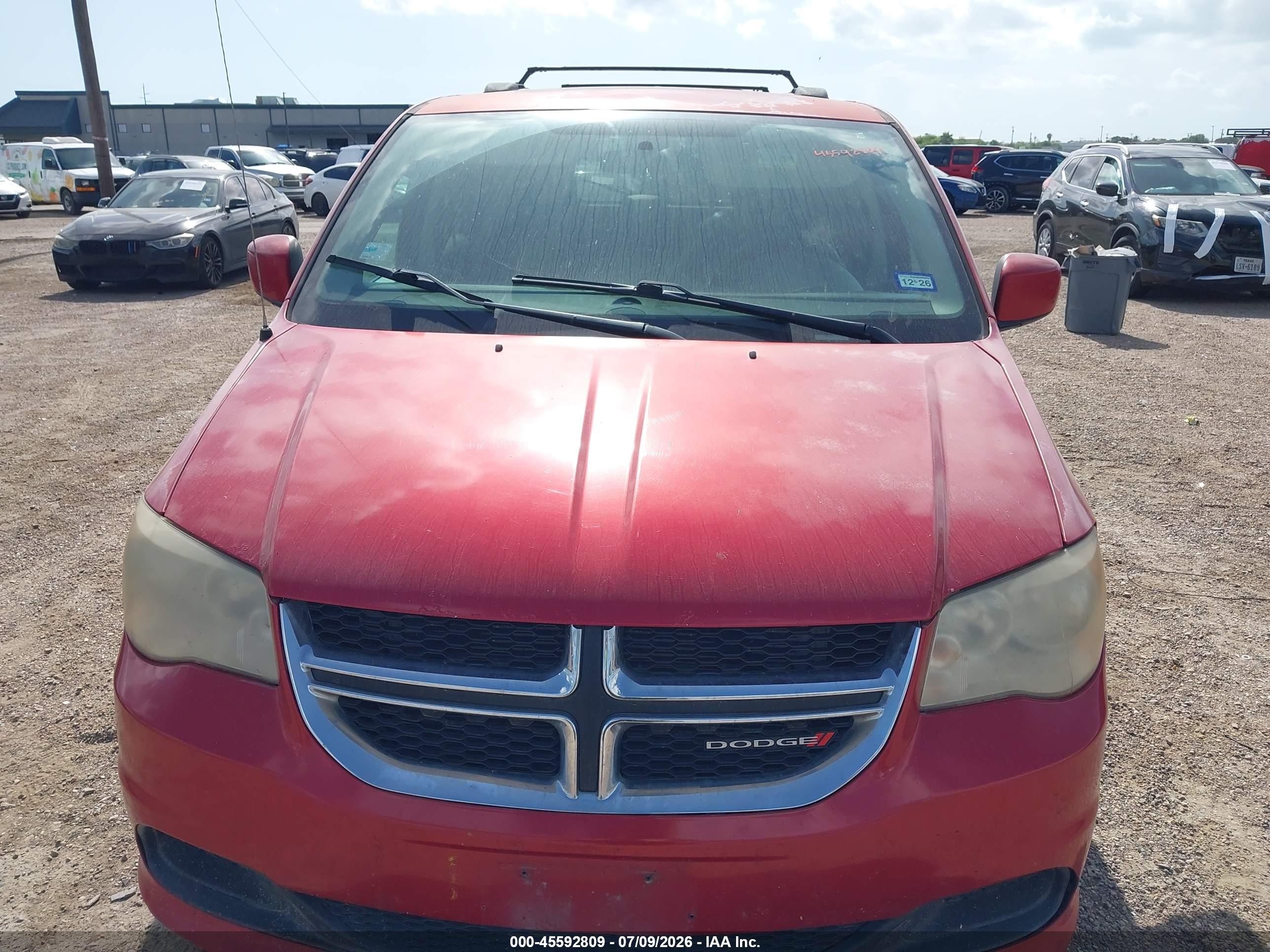 2014 Dodge Grand Caravan Sxt Red vin: 2C4RDGCG6ER265838